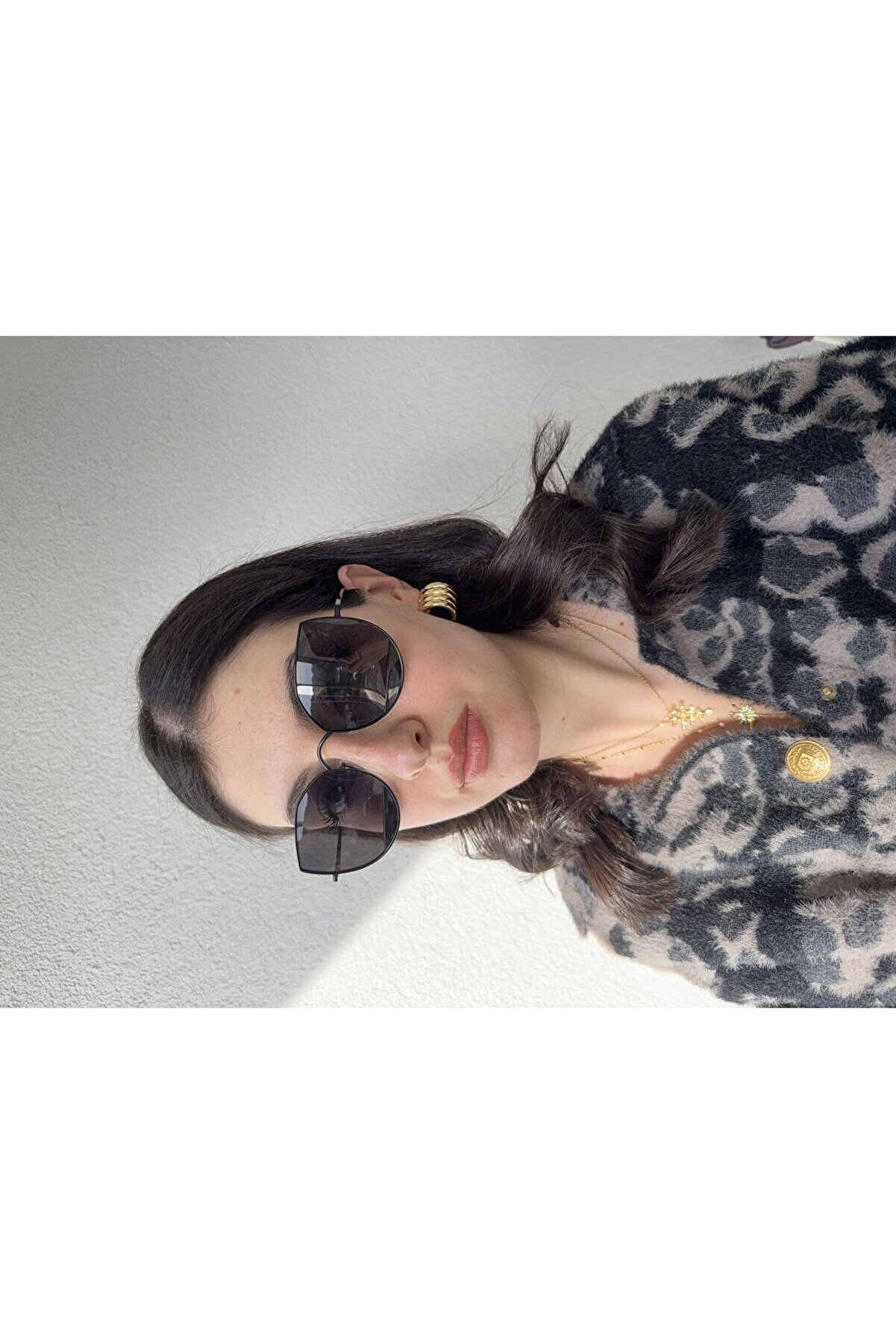 Ateli̇er Emi̇ne Cat Eye Si̇yah Güneş Gözlüğü