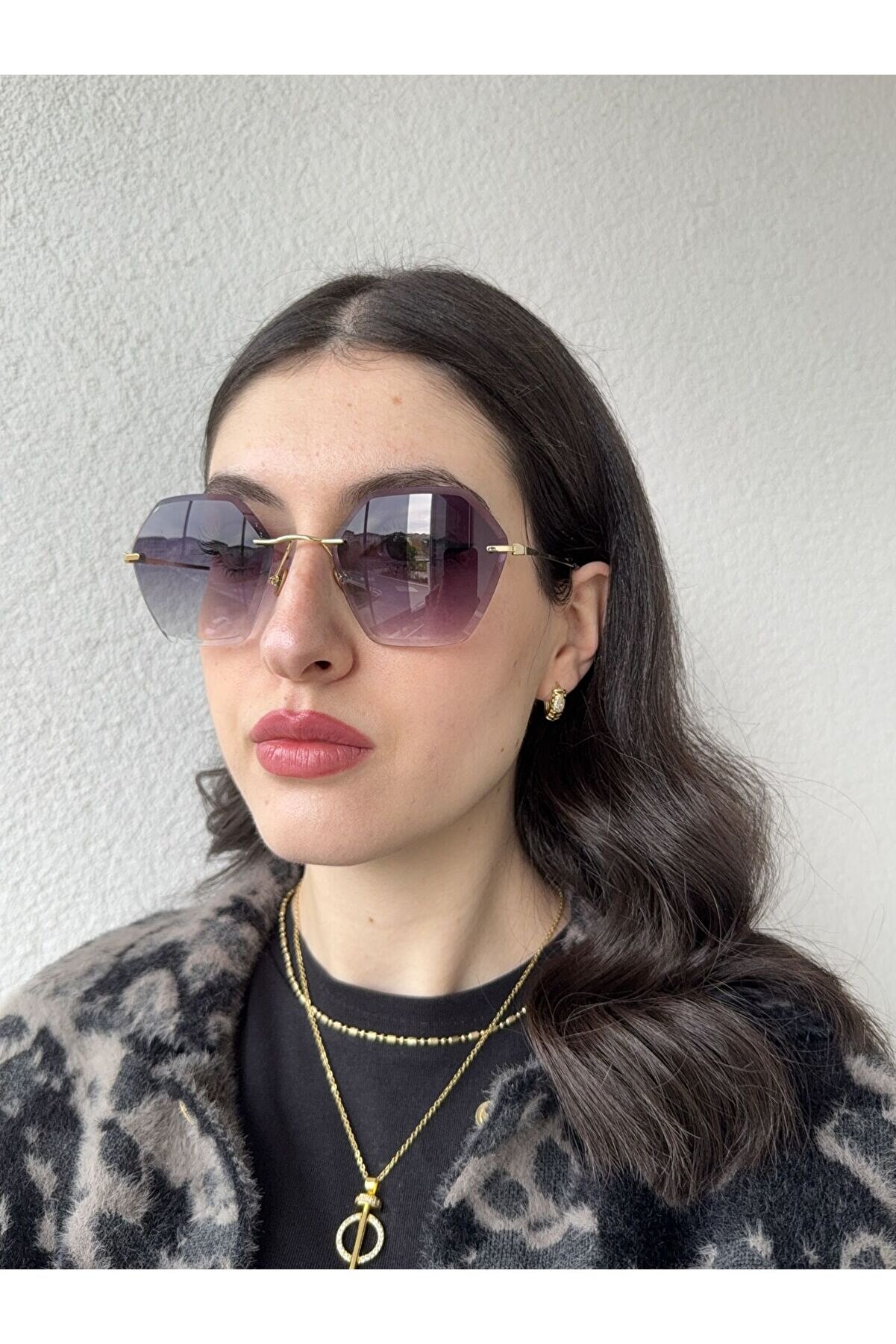 Ateli̇er Emi̇ne Geometri̇k Degrade Cam Güneş Gözlüğü