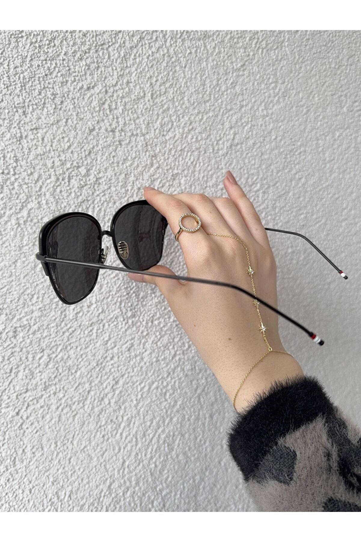 Ateli̇er Emi̇ne Cat Eye Si̇yah Güneş Gözlüğü