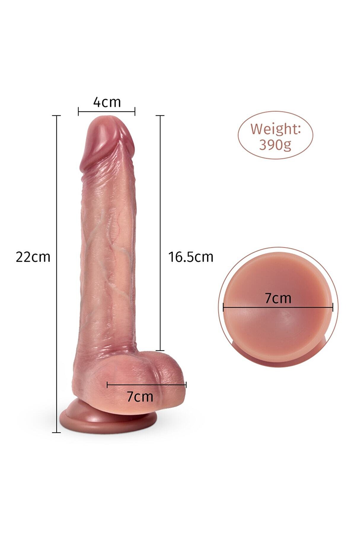 Meyrabest Bert Dual Layer Si̇li̇cone Di̇ldo 22Cm