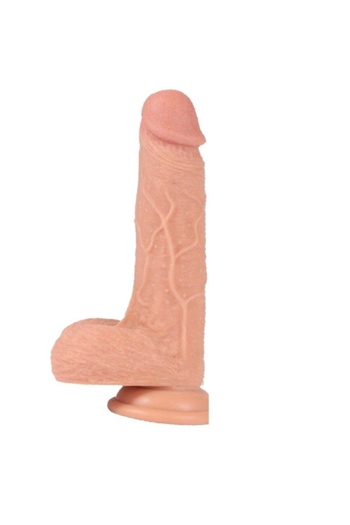 Meyrabest Ger&ccedil;ekci̇ Yapıda Di̇ldo Seri̇es Ekstra Yumuşak &Ccedil;i̇ft Katmanlı Reali̇sti̇k Peni̇s 19.5 Cm