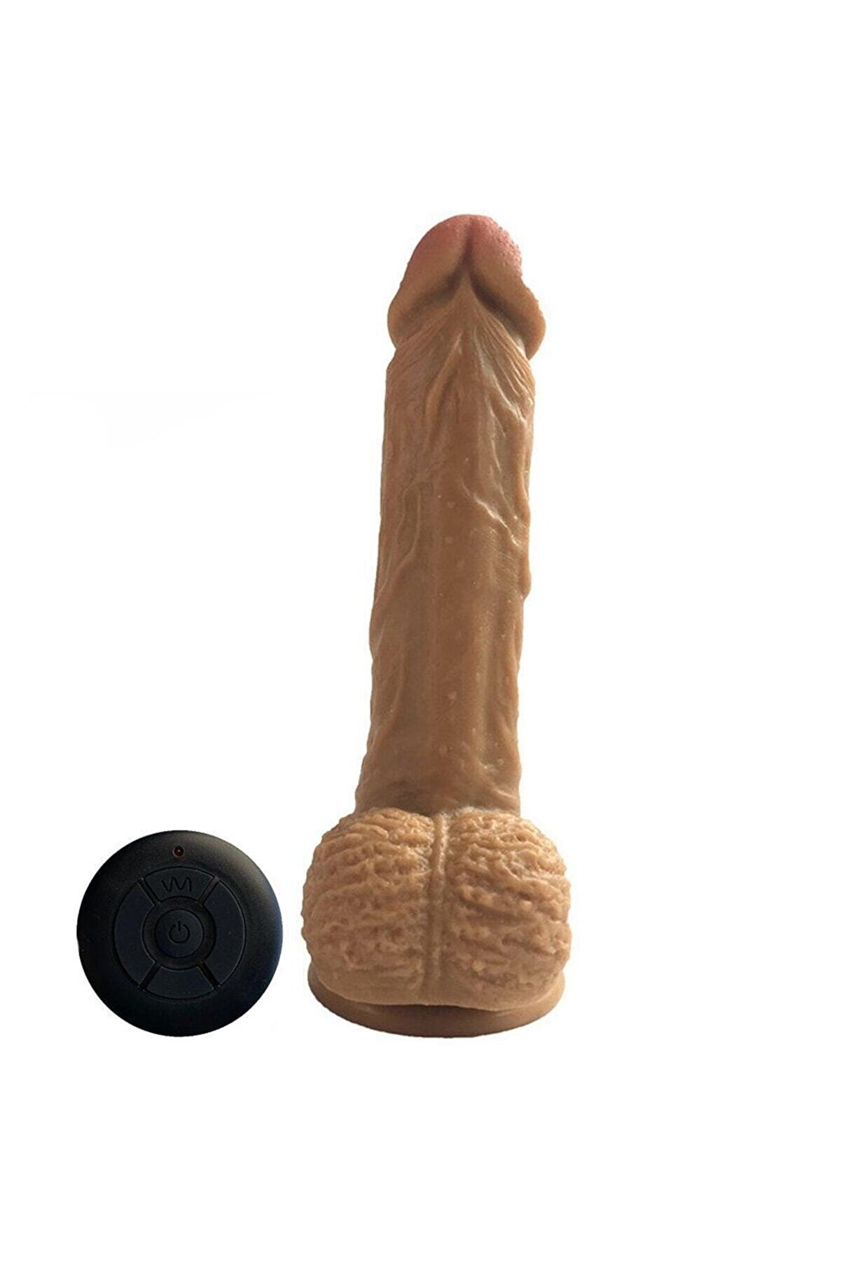 Meyrabest S&uuml;per Di̇ldo Si̇mulati̇on Of Ski̇n Uzaktan Kumanda D&ouml;nebi̇len Hareketli̇ Peni̇s-R616