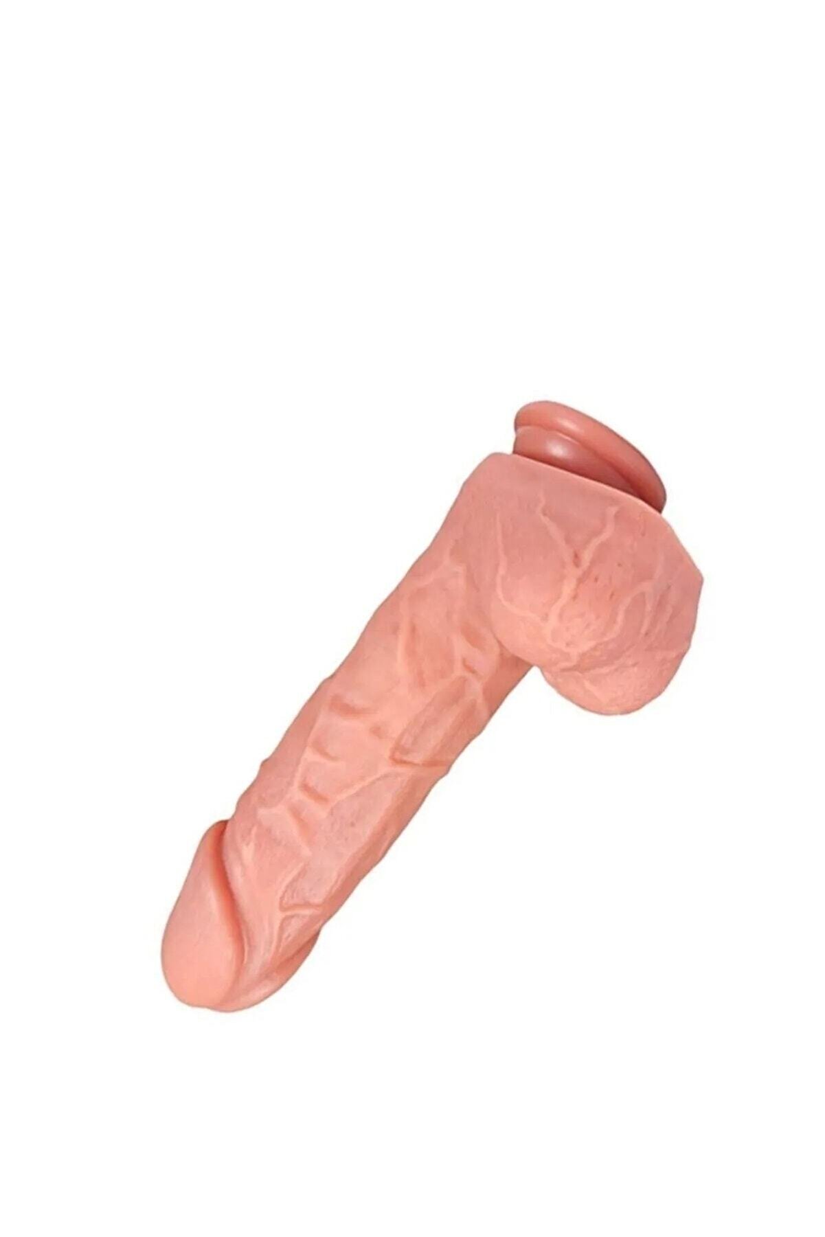 Meyrabest X-Man 22 Cm &Ccedil;i̇ft Katmanlı Et Doku Kalın Reali̇sti̇k Peni̇s Di̇ldo