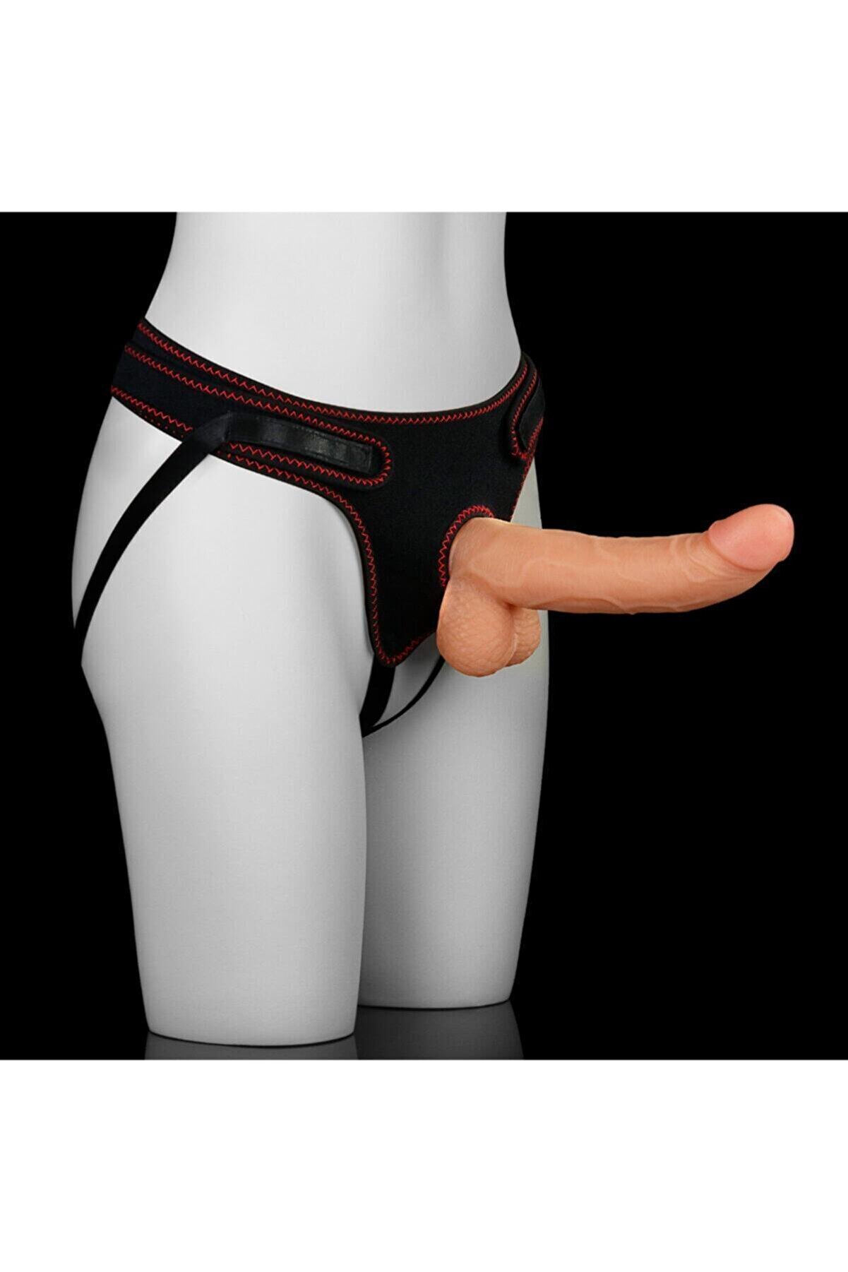 Meyrabest Easy Strapon 21.5 Cm Flexi̇ble Kemerli̇ Strapon Peni̇s