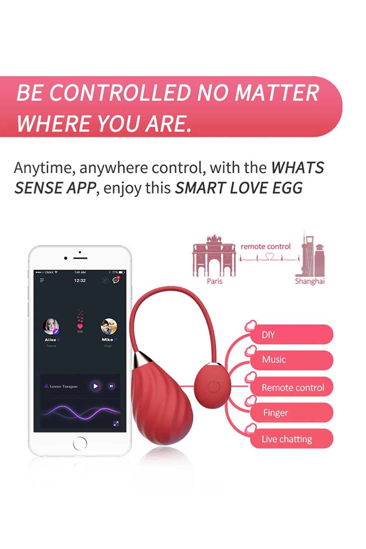 Erox Moti̇on Sundae Telefon Kontroll&uuml; Gi̇yi̇lebi̇li̇r Vi̇brat&ouml;r