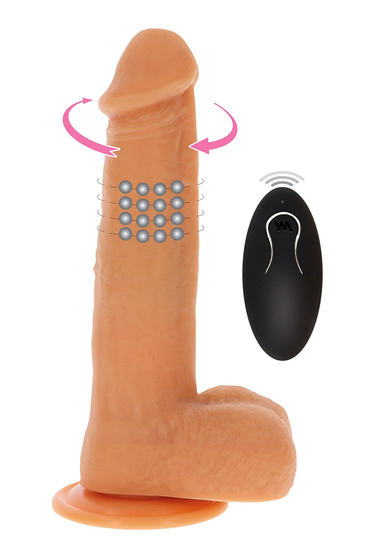 Erox Ger&ccedil;ek&ccedil;i̇ D&ouml;nebi̇len Hareketli̇ Peni̇s 21 Cm