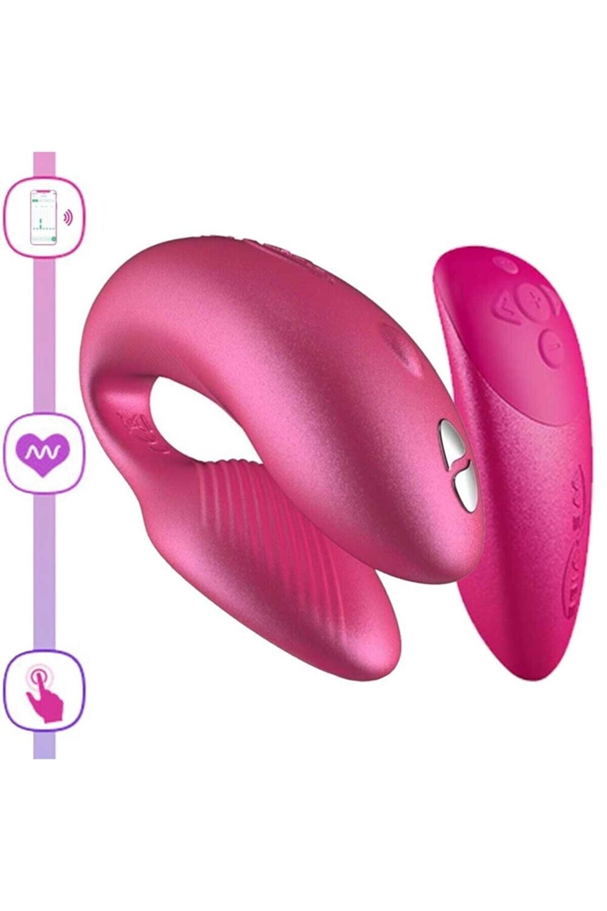 Erox We-Vi̇be Chorus Yeni̇ Nesi̇l Akıllı Telefondan Kontroll&uuml; &Ccedil;i̇ftler I&ccedil;i̇n Pembe Vi̇brat&ouml;r