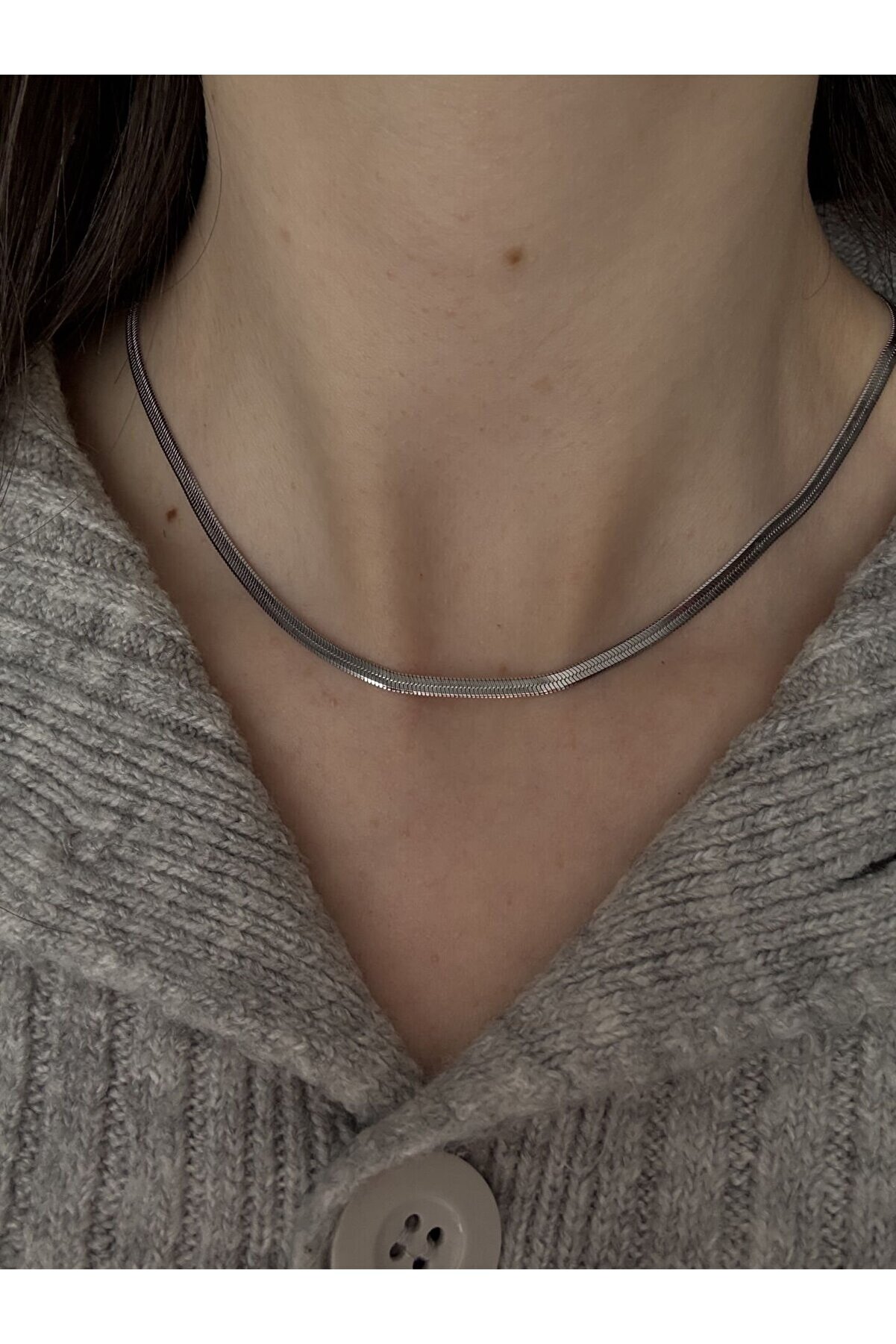 Ateli̇er Emi̇ne Si̇lver İtalyan Zi̇nci̇r Kolye