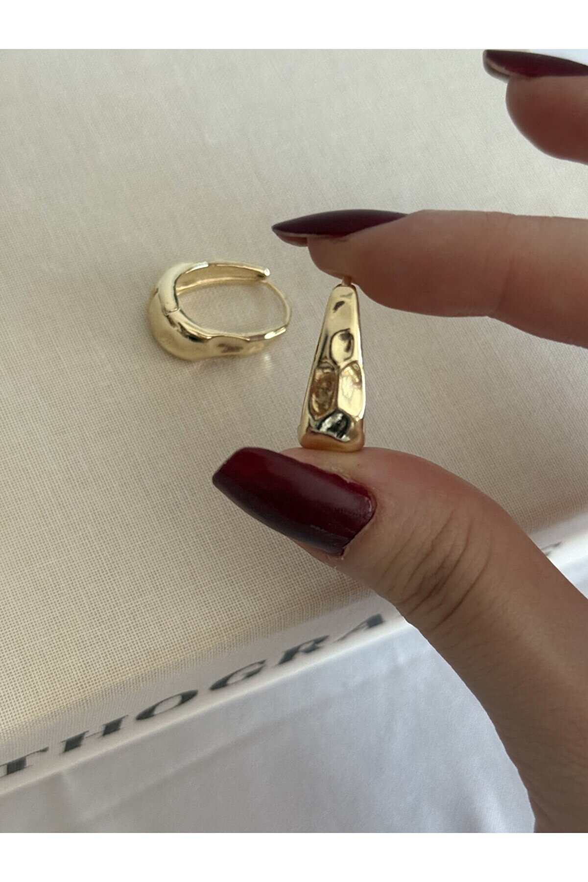 Ateli̇er Emi̇ne Ezme Model Gold Küpe