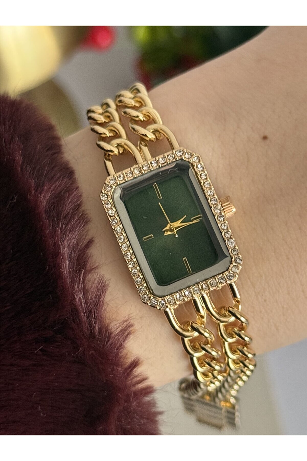 Ateli̇er Emi̇ne Çi̇ft Zi̇nci̇r Detay Tasarım Saat