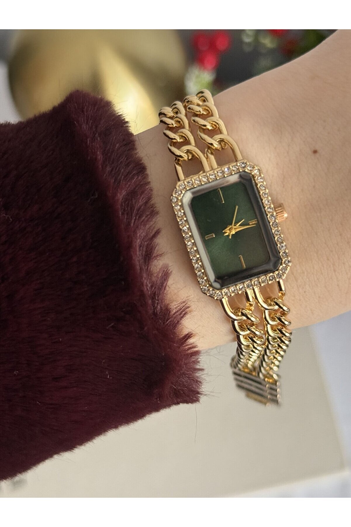 Ateli̇er Emi̇ne Çi̇ft Zi̇nci̇r Detay Tasarım Saat