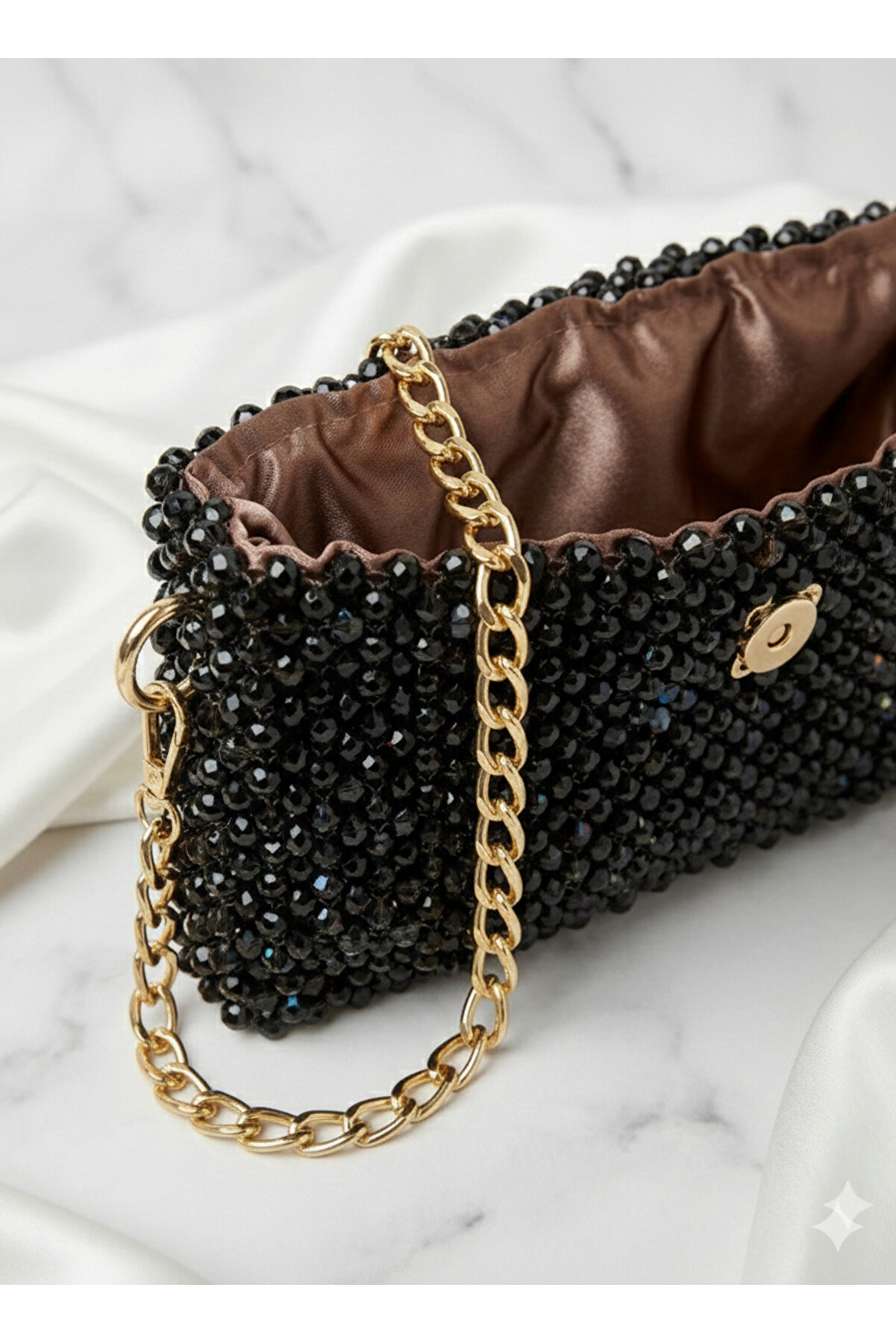 Ateli̇er Emi̇ne Black Truffle Noi̇r - Özel Üreti̇m Kri̇stal Çanta