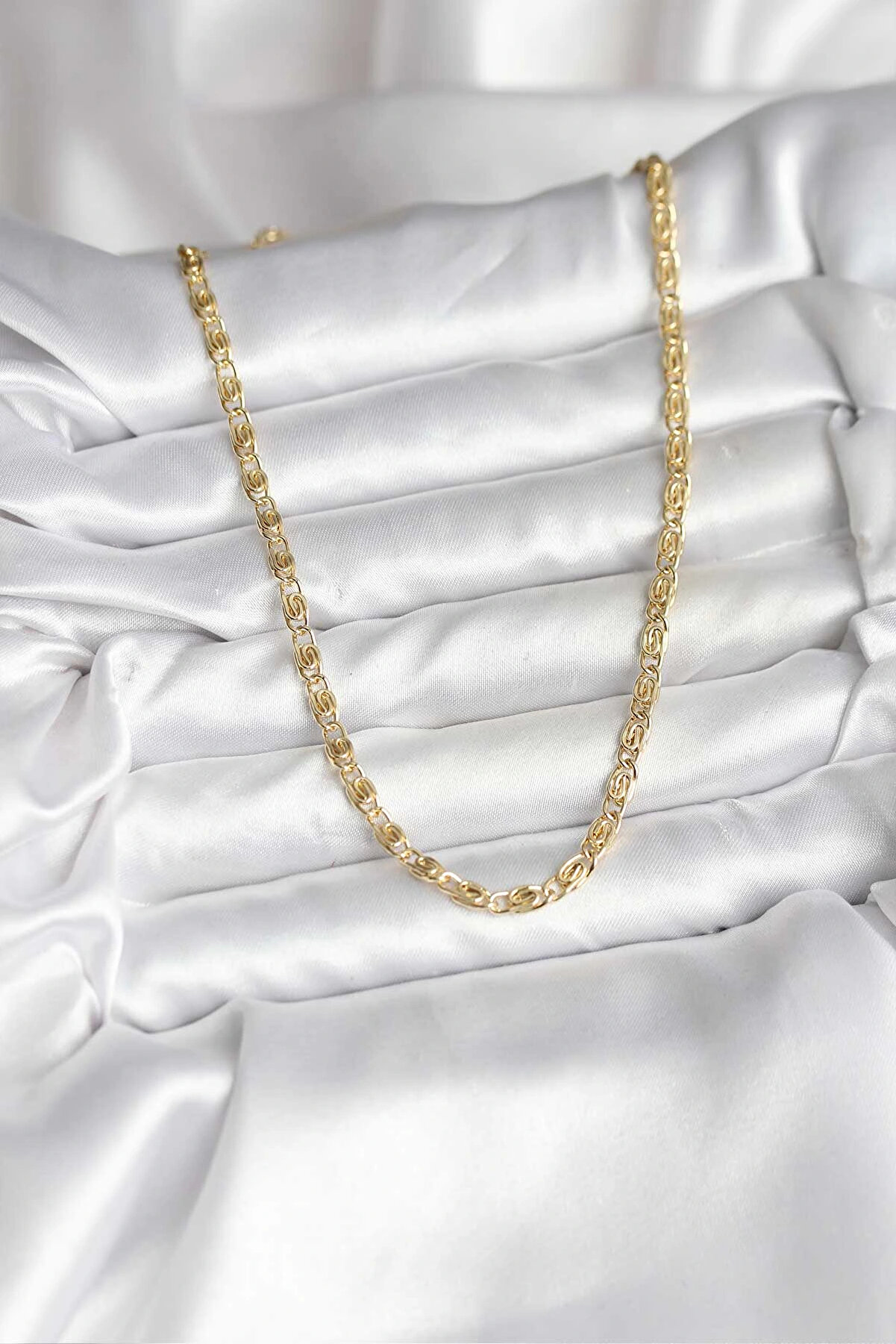 Olmi̇ra Store 14K Gold Renk Kaplama Zi̇nci̇r Model Cm Kadın Kolye