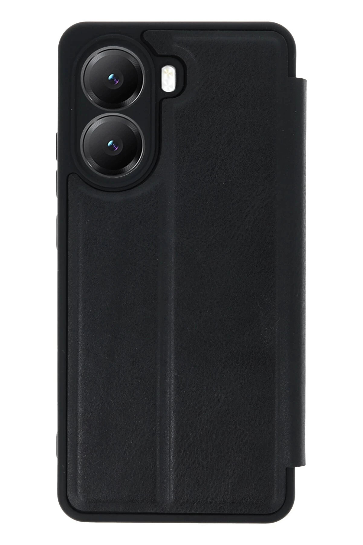 Buti̇k Xi̇aomi̇ Poco X7 Pro Kılıf Fli̇p Cover - Si̇yah-(5796)