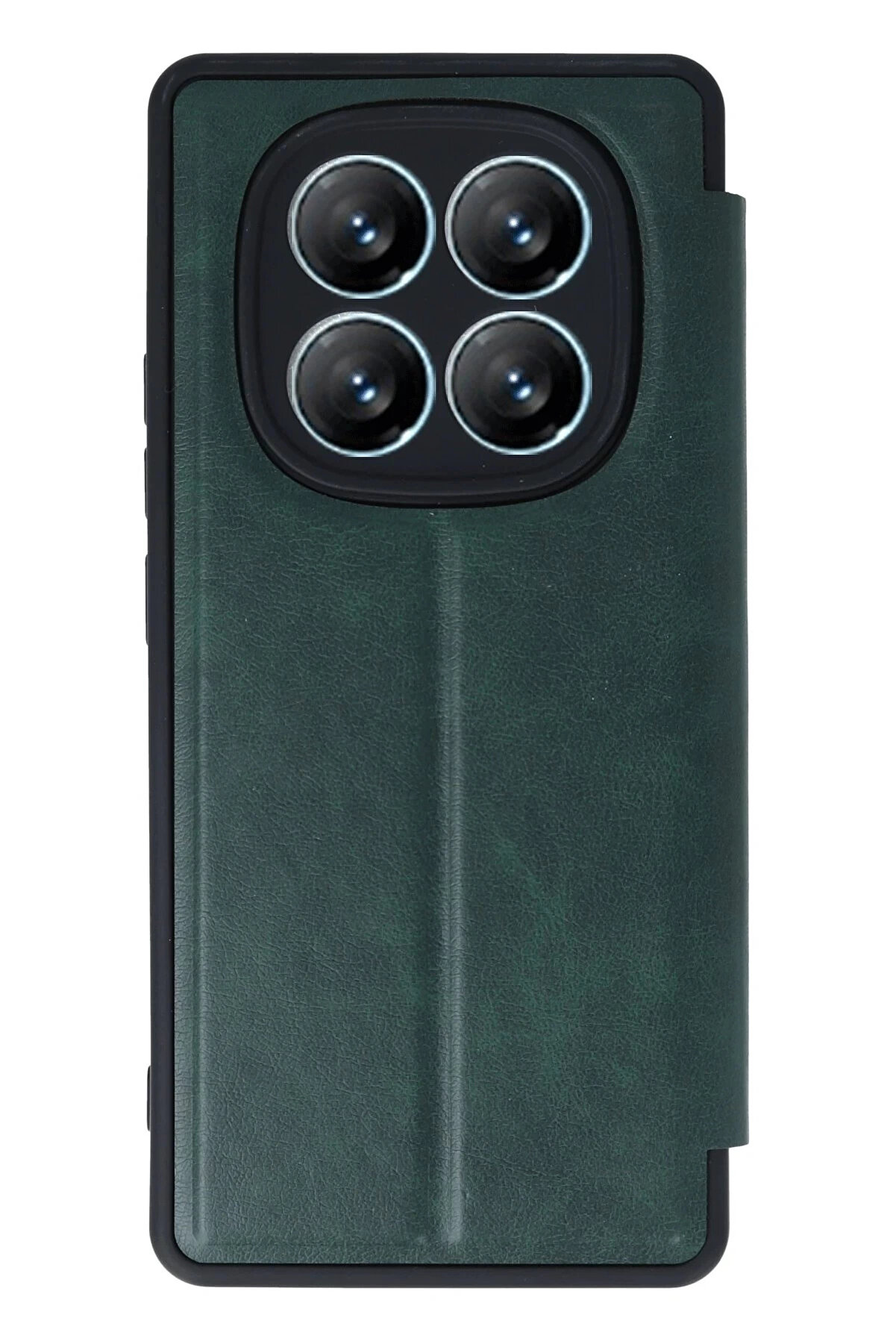 Buti̇k Harmonyaura Xi̇aomi̇ Redmi̇ Note 14 Pro 4G Kılıf Fli̇p Cover - Koyu Yeşi̇l