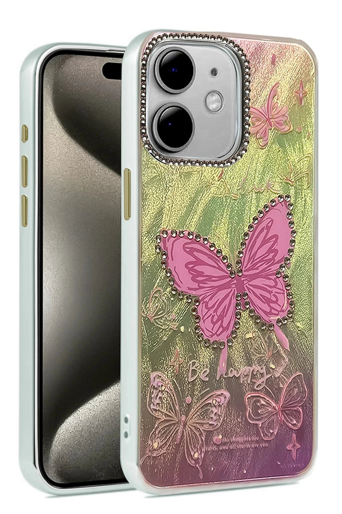 Buti̇k İphone 11 Kılıf Blade Aynalı Desenli̇ Kapak - Desen 5-(5796)