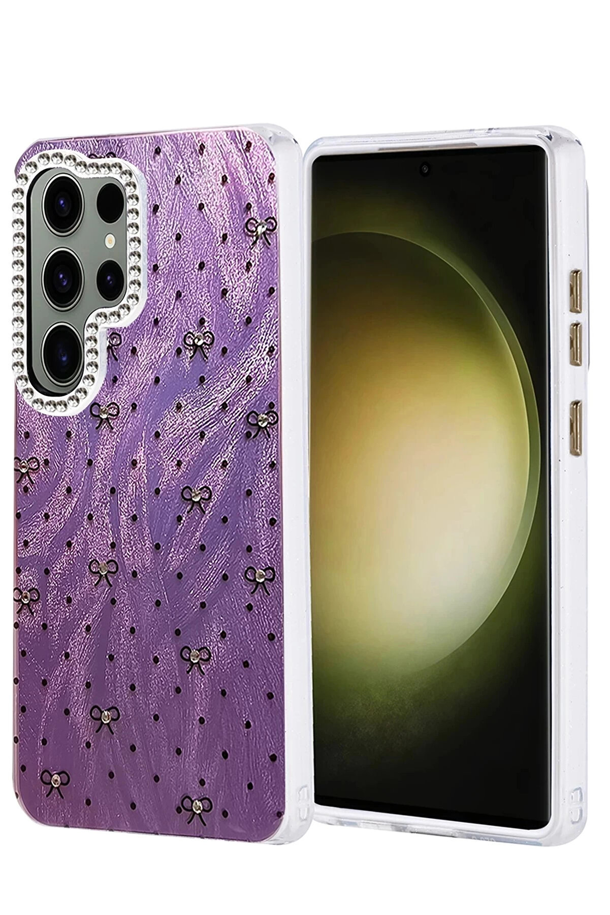 Buti̇k Samsung Galaxy S25 Ultra Kılıf Blade Aynalı Desenli̇ Kapak - Desen 2-(5796)