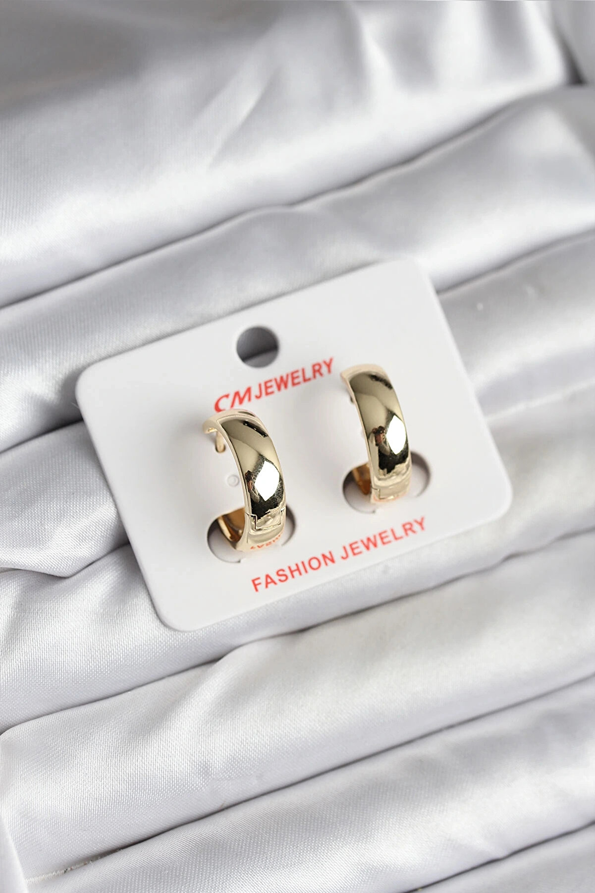 Toptan Bulurum 14K Gold Renk Kaplama Halka Cm Kadın K&uuml;pe