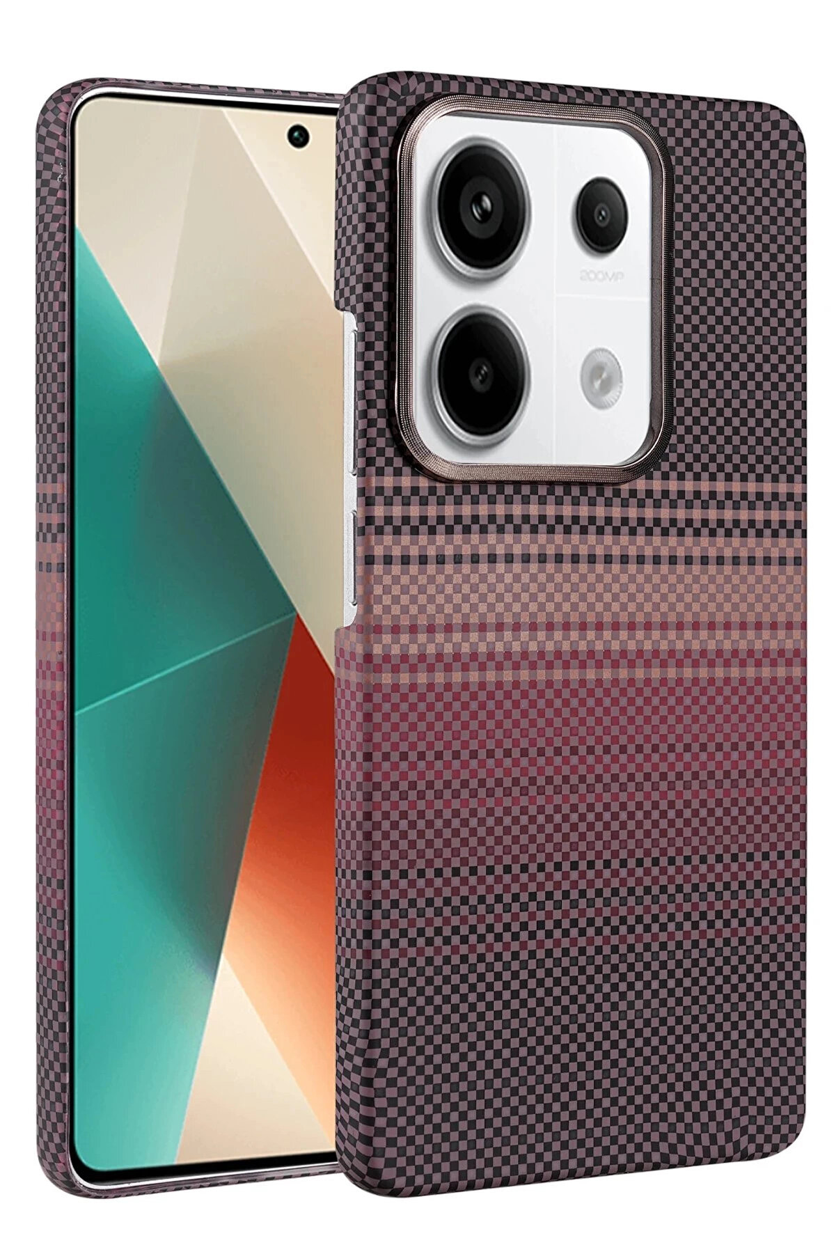 Buti̇k Xi̇aomi̇ Redmi̇ Note 13 Pro 4G Vega Magsafe Kapak - &Ccedil;&ouml;l Ti̇tanyum-(5796)