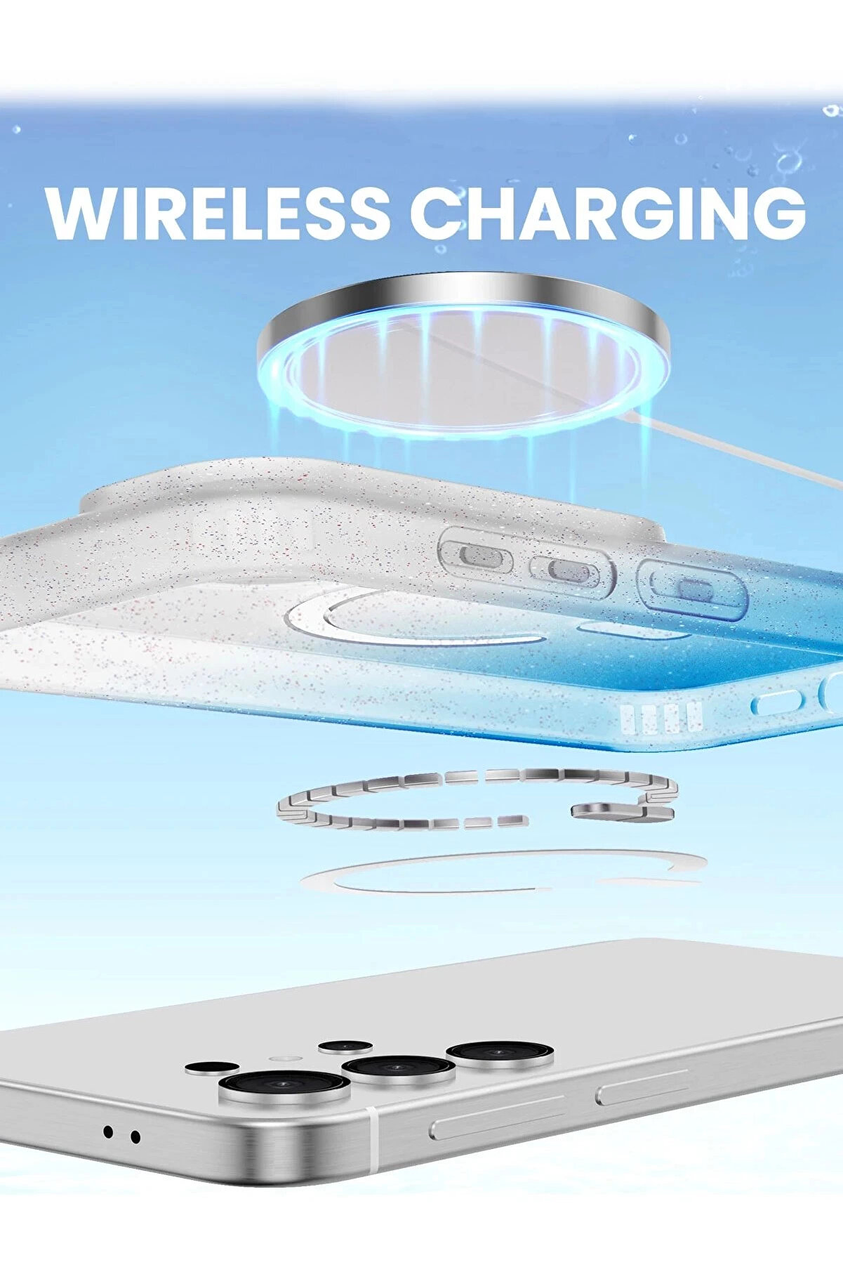 Buti̇k Samsung Galaxy S24 Ultra Pummel Shi̇ny Magsafe Kapak - Mor-(5796)