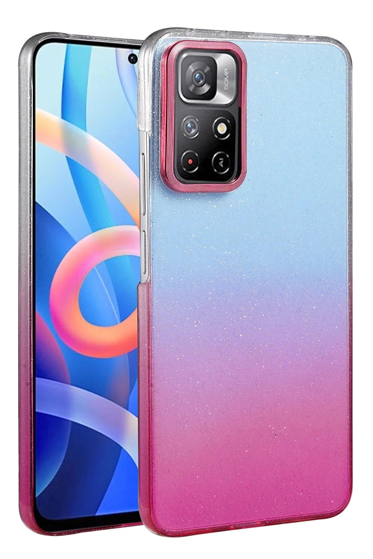 Buti̇k Xi̇aomi̇ Redmi̇ Note 11 Pro Glossy Kapak - Pembe-(5796)