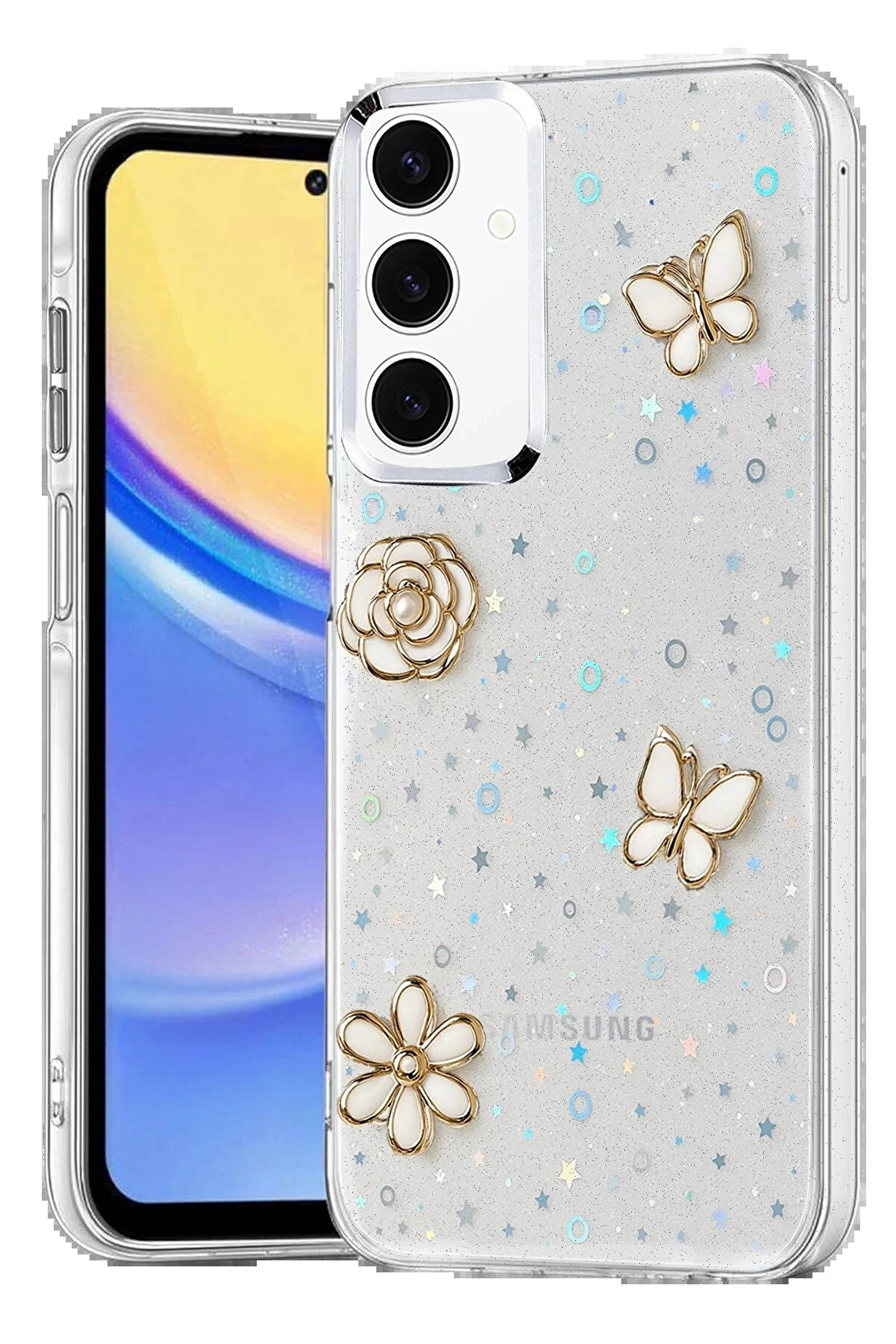 Buti̇k Samsung Galaxy A35 5G Fi̇yonk Desenli̇ Kapak - Desen 2-(5796)