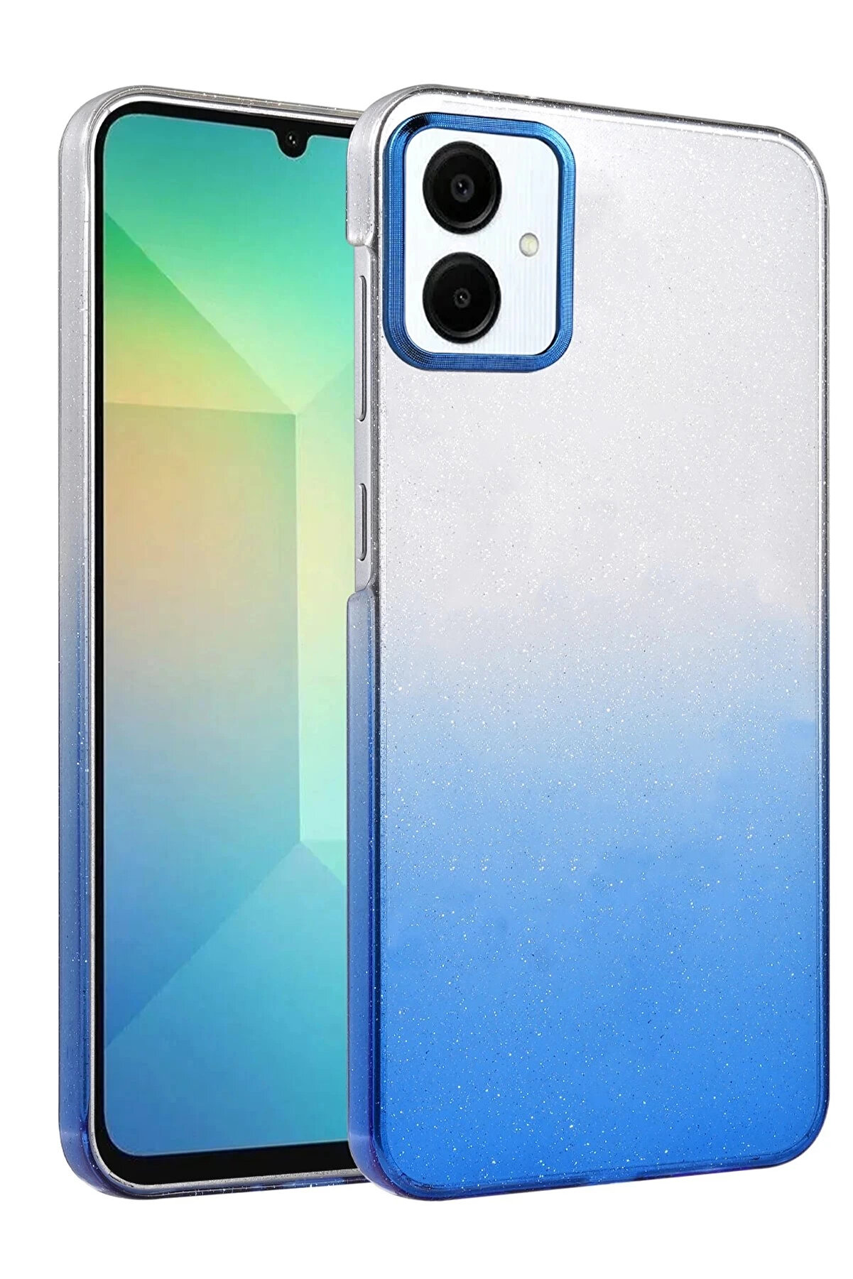 Buti̇k Samsung Galaxy A06 Glossy Kapak - Mavi̇-(5796)