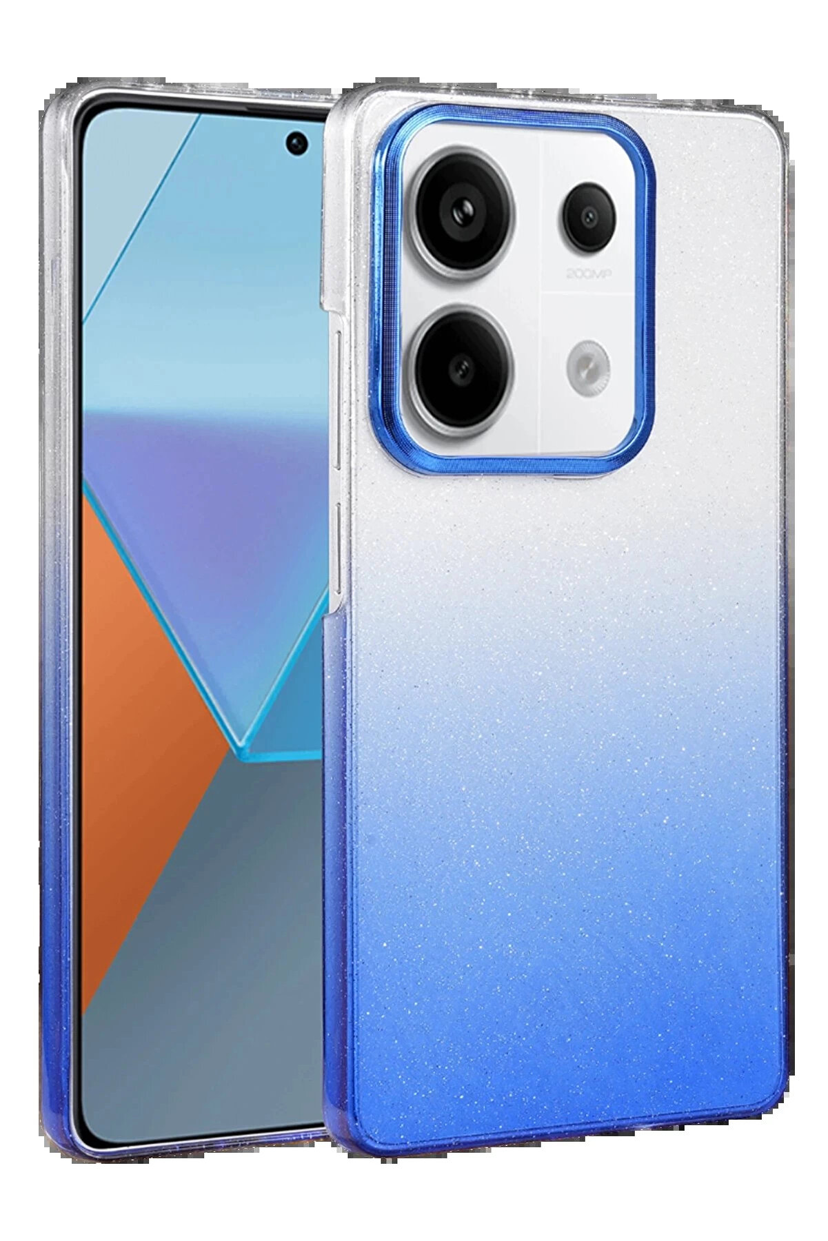 Buti̇k Xi̇aomi̇ Redmi̇ Note 13 Pro 4G Glossy Kapak - Mavi̇-(5796)