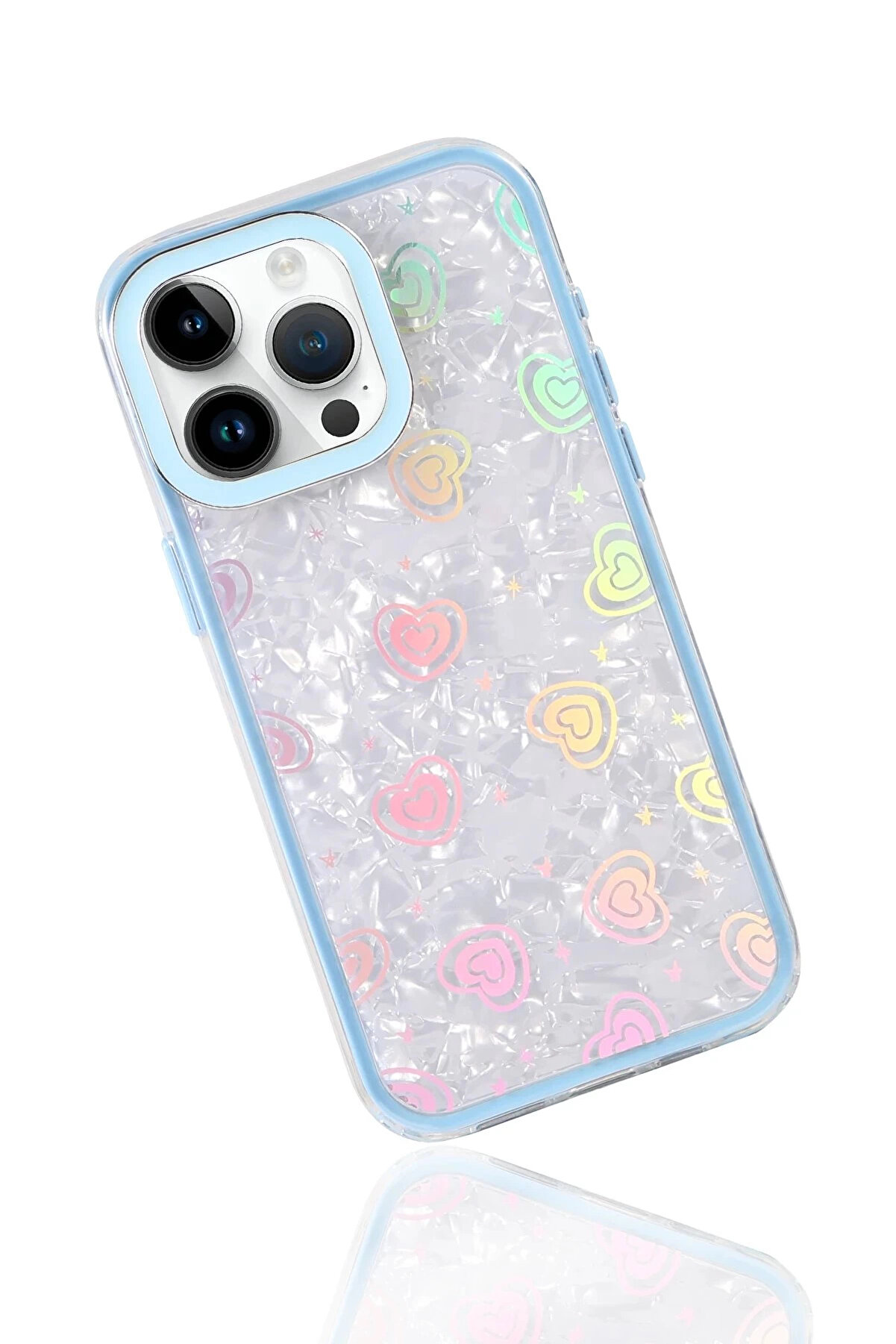 Buti̇k Apple İphone 15 Lumi̇ Desenli̇ Kapak - Yeşi̇l-(5796)