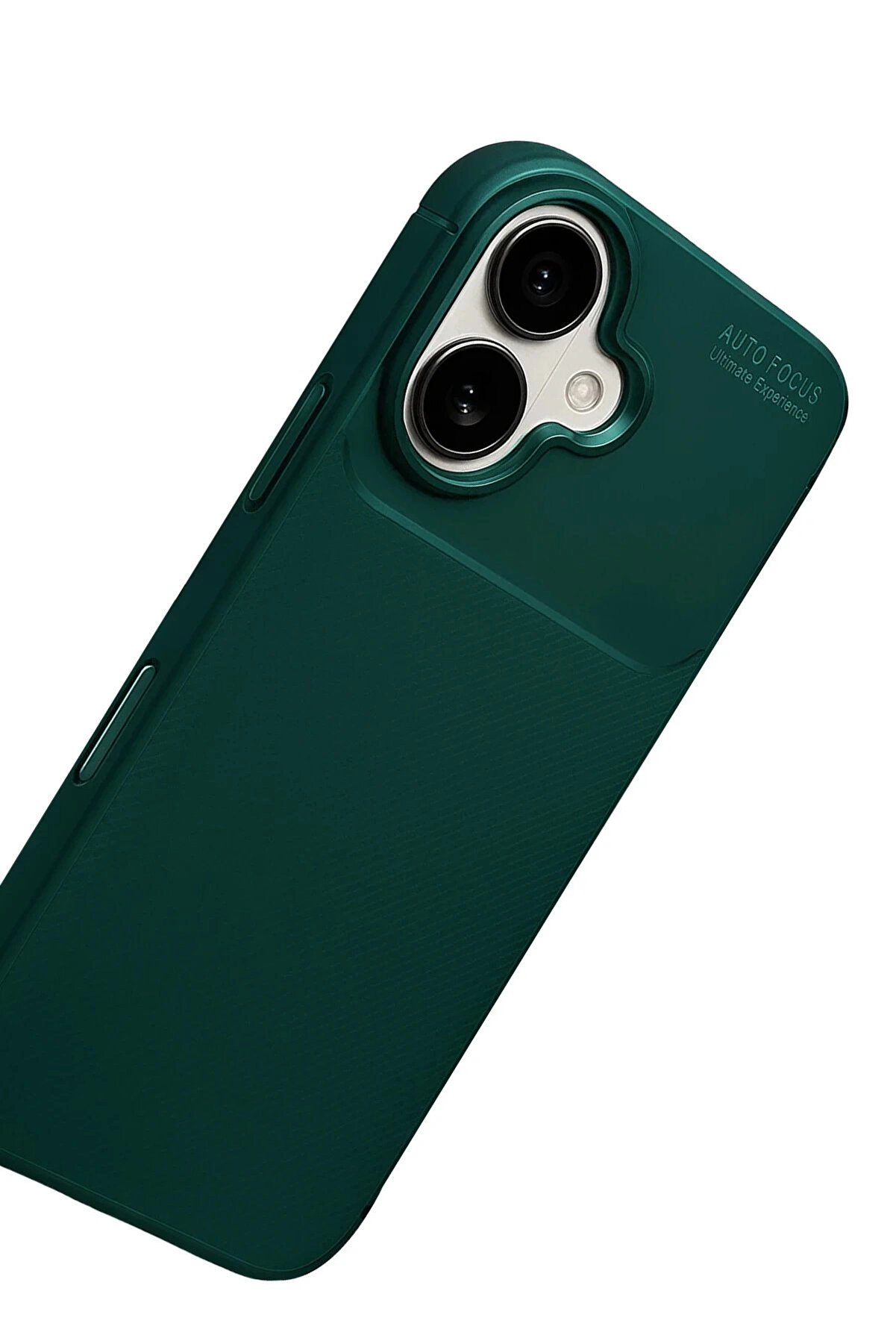 Buti̇k Apple İphone 17 Auto Focus Karbon Kapak - Koyu Yeşi̇l-(5796)