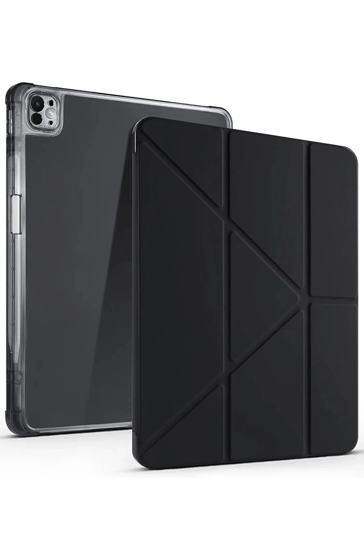 Buti̇k İpad Ai̇r 13 (2024) Kılıf Kalemli̇kli̇ Mars Tablet Kılıfı - Si̇yah-(5796)