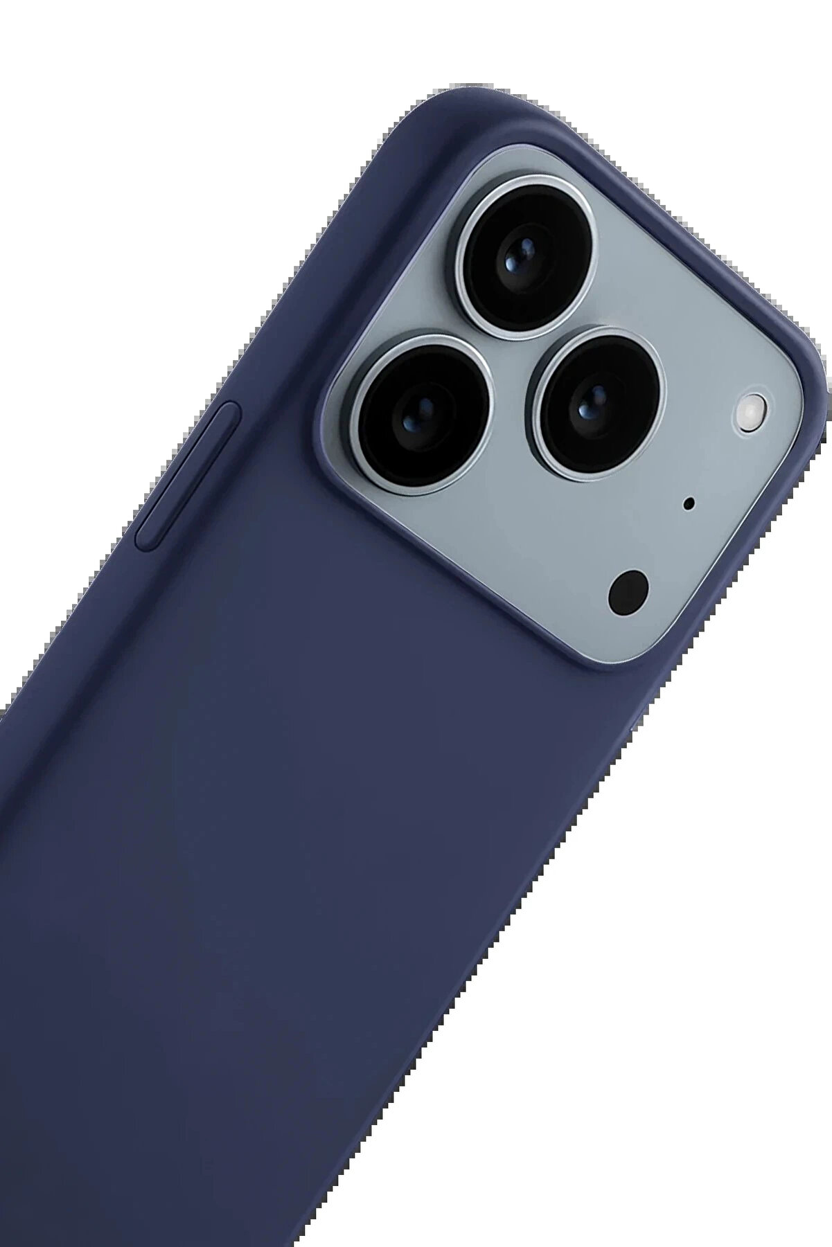 Buti̇k Apple İphone 17 Pro Max Fi̇rst Si̇li̇kon - Laci̇vert-(5796)