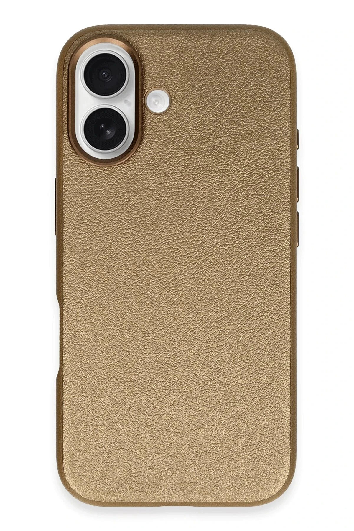 Buti̇k İphone 16 Wonder Deri̇ Magsafe Kapak - Bronz-(5796)