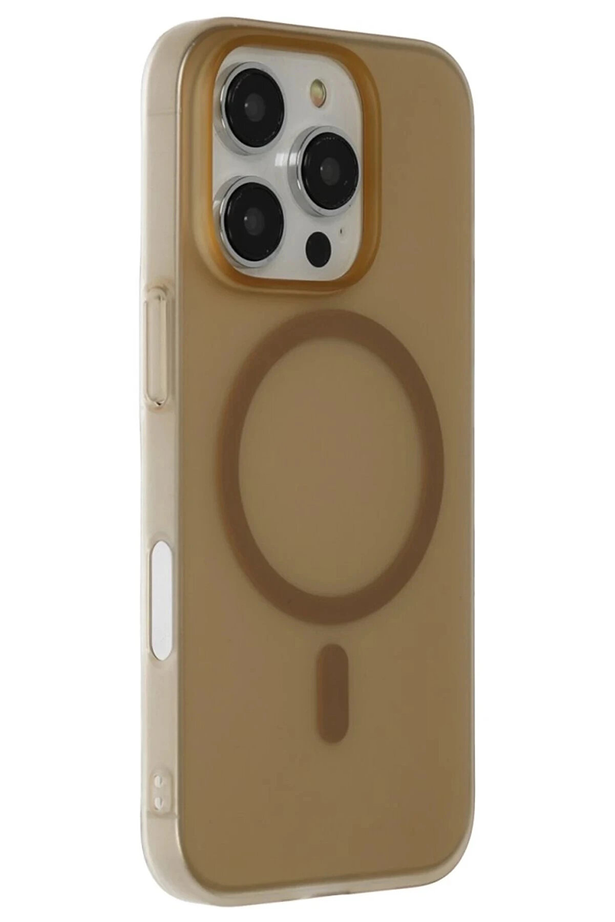 Buti̇k İphone 16 Pro Max Tuna Pc Sli̇m Magsafe Kapak - &Ccedil;&ouml;l Ti̇tanyum-(5796)