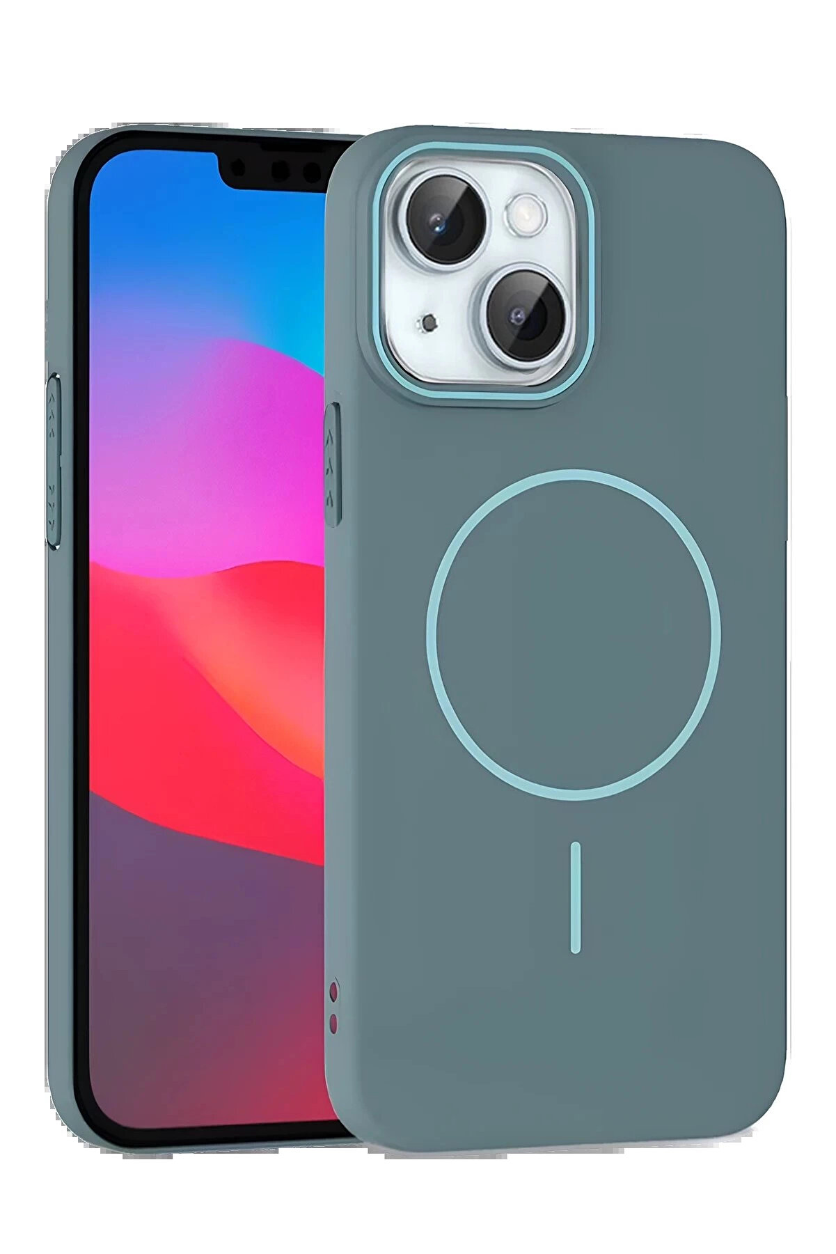 Buti̇k İphone 15 Plus Broş Magsafe Kapak Uaz-(5796)