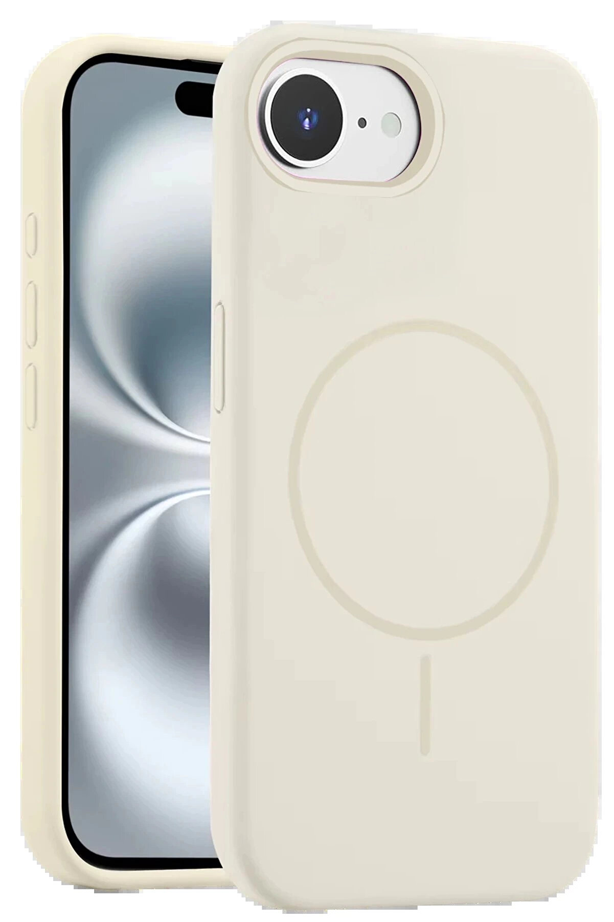 Buti̇k İphone 16E Kılıf Jully Magsafe Kapak - Pudra-(5796)