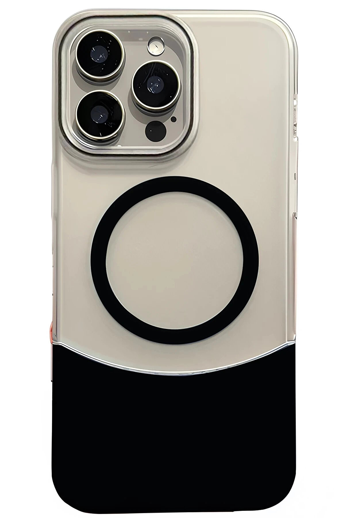 Buti̇k Apple İphone 14 Pro Max Velar Magsafe Kapak - Si̇yah-(5796)