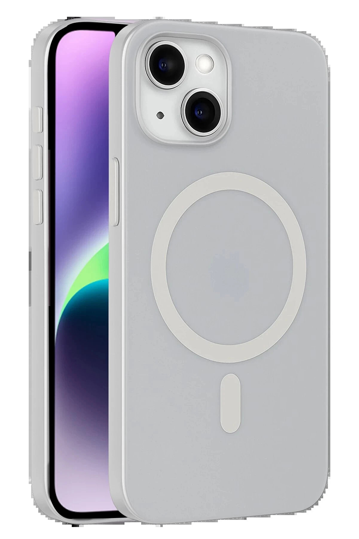 Buti̇k Apple İphone 14 Tuna Pc Sli̇m Magsafe Kapak - Şeffaf-(5796)