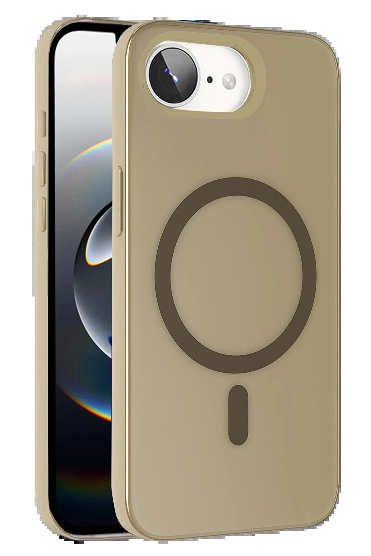 Buti̇k Apple İphone 16E Tuna Pc Sli̇m Magsafe Kapak - Ti̇tan Gri̇-(5796)