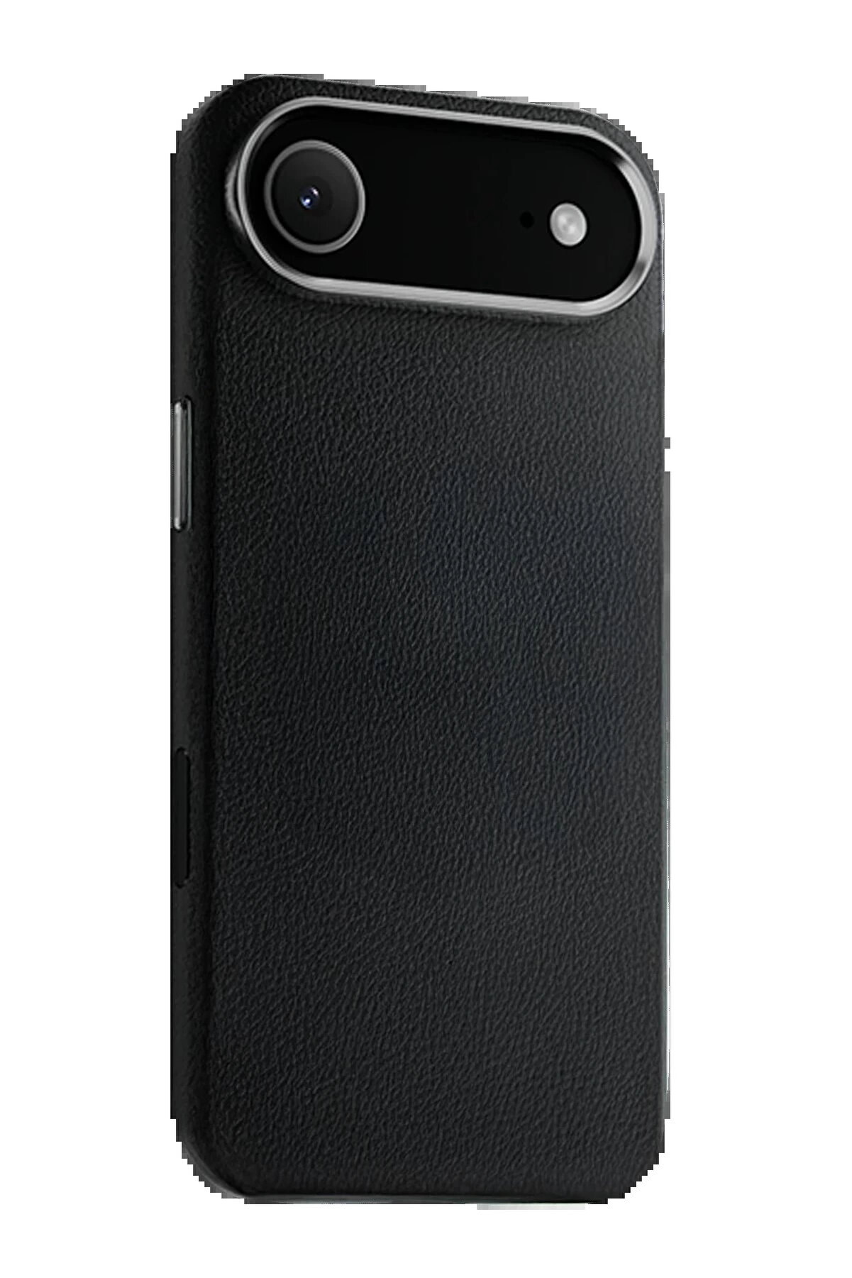 Buti̇k İphone 17 Ai̇r Wonder Deri̇ Magsafe Kapak - Si̇yah-(5796)