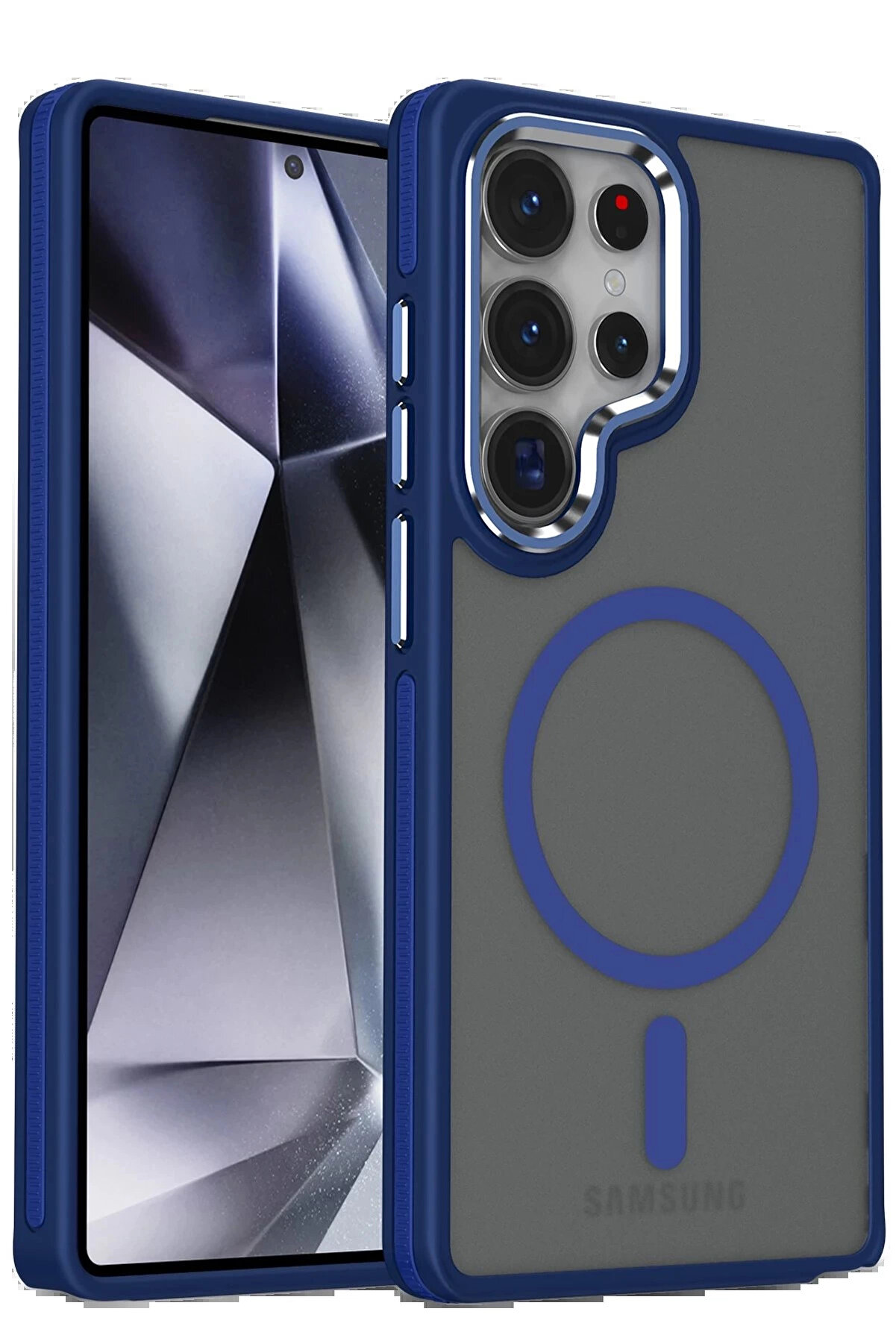 Buti̇k Samsung Galaxy S25 Ultra Wi̇nner Magsafe Kapak - Laci̇vert-(5796)