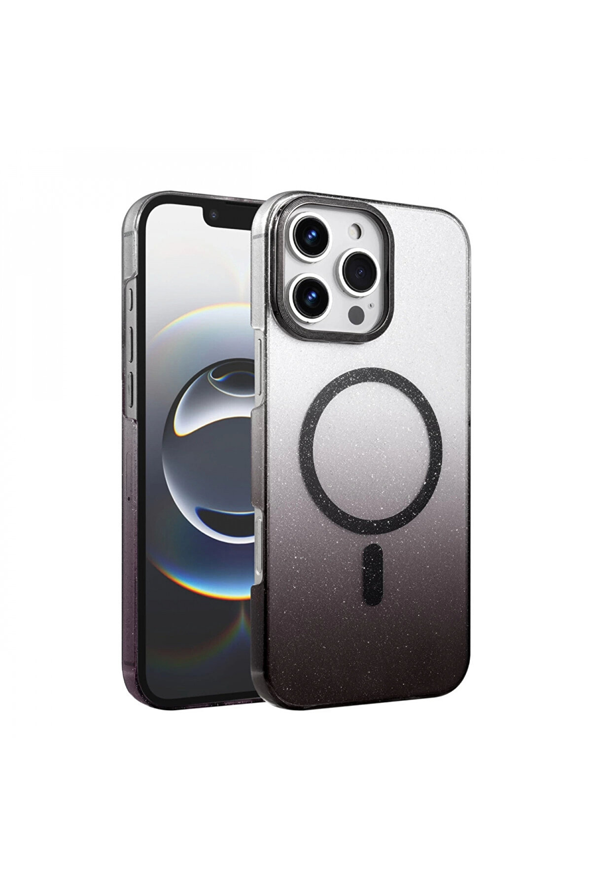 Byhodi̇ Harmonyaura Apple İphone 16 Pro Glossy Magsafe Kapak - Si̇yah