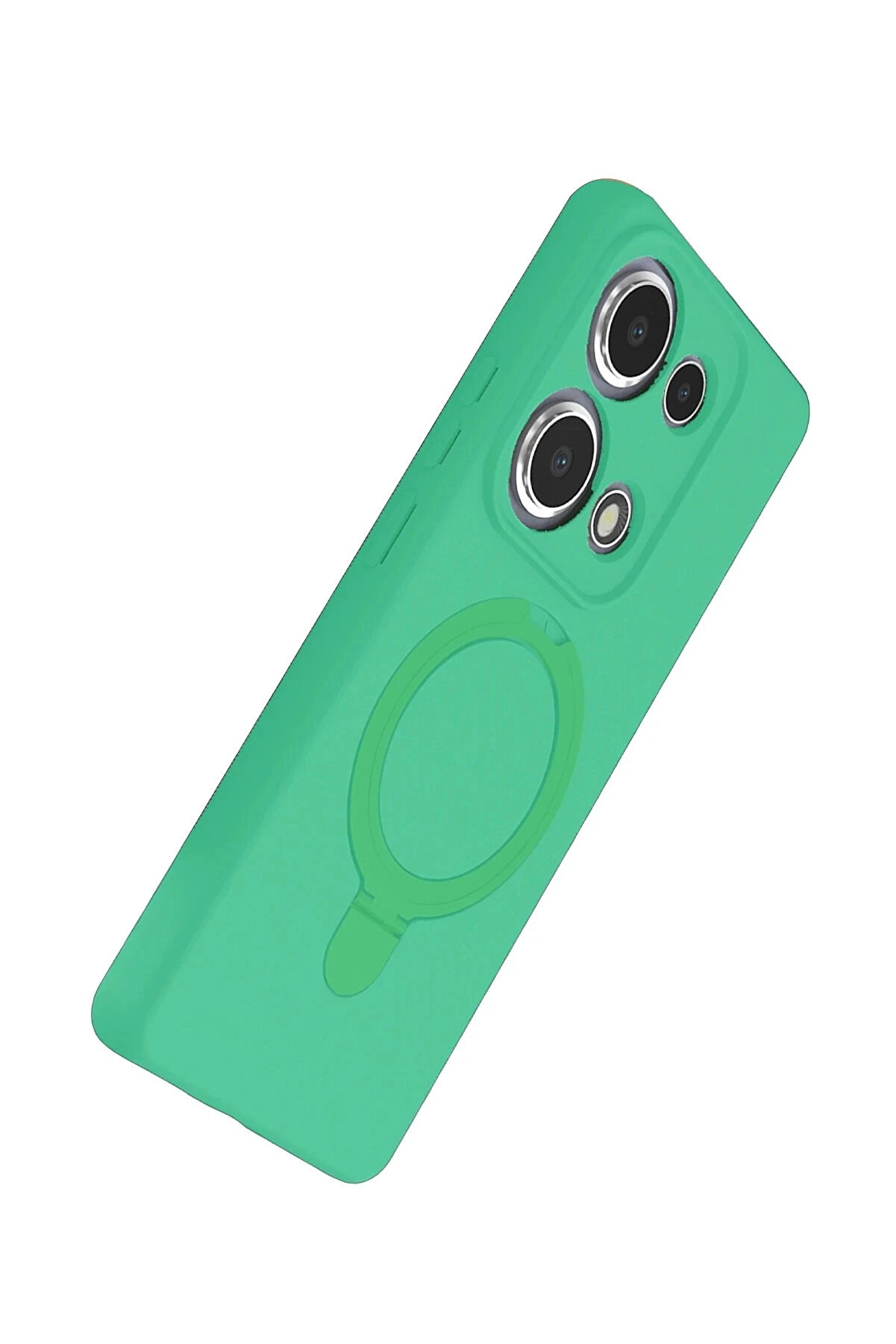 Buti̇k Xi̇aomi̇ Redmi̇ Note 13 Pro 4G Regal Magsafe Standlı Kapak - Yeşi̇l-(5796)