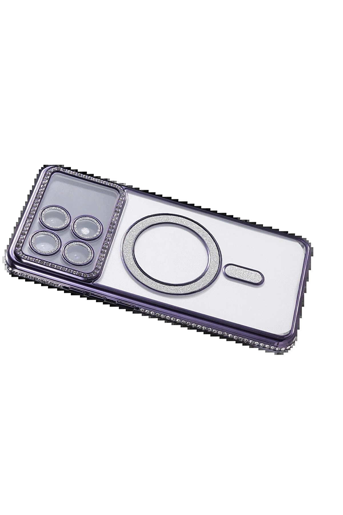 Buti̇k Xi̇aomi̇ Poco X6 Pro Joke Si̇mli̇ Magneti̇csafe Kılıf - Deri̇n Mor-(5796)