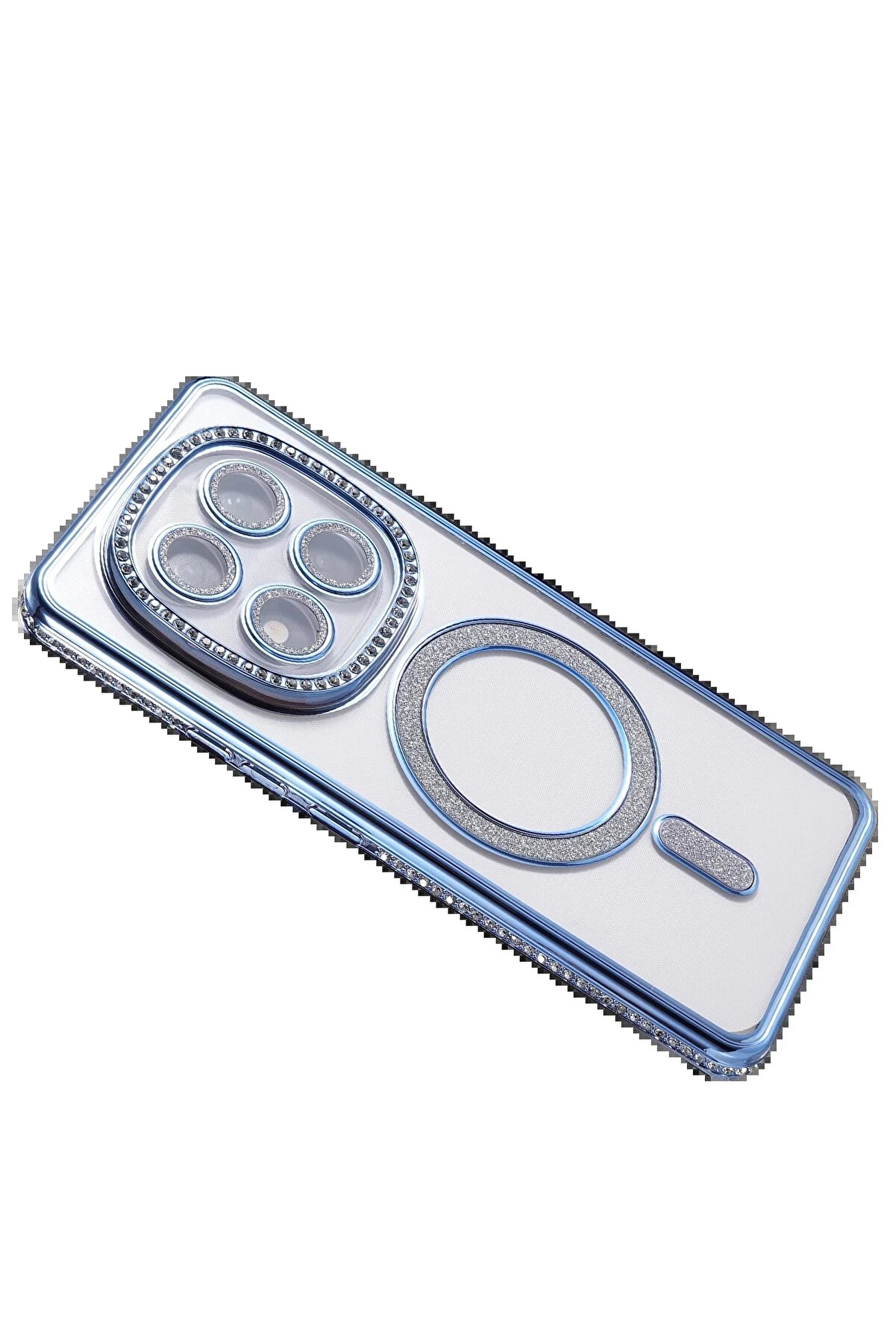 Buti̇k Xi̇aomi̇ Redmi̇ Note 14 Pro 5G Joke Si̇mli̇ Magneti̇csafe Kılıf - Mavi̇-(5796)