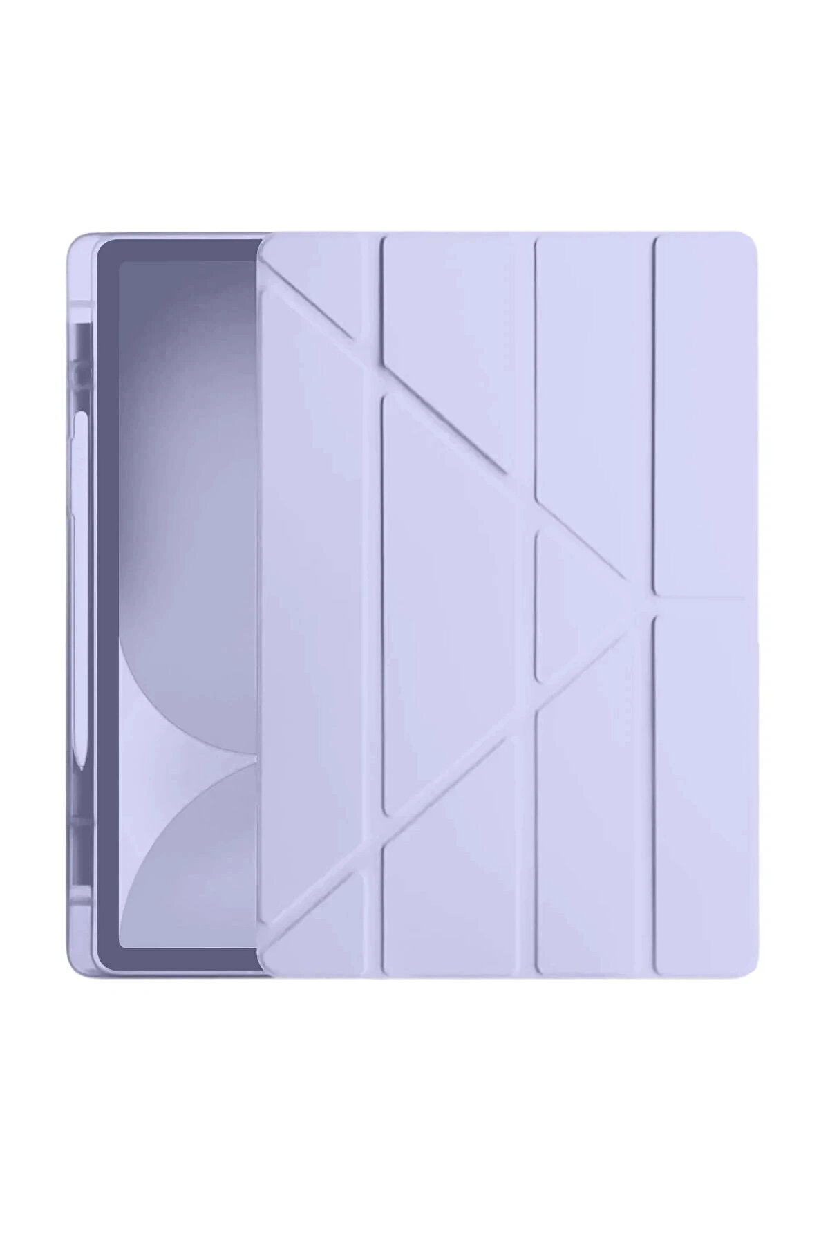 Buti̇k İpad Pro 11 (2024) Kılıf Kalemli̇kli̇ Hugo Tablet Kılıfı - Li̇la-(5796)