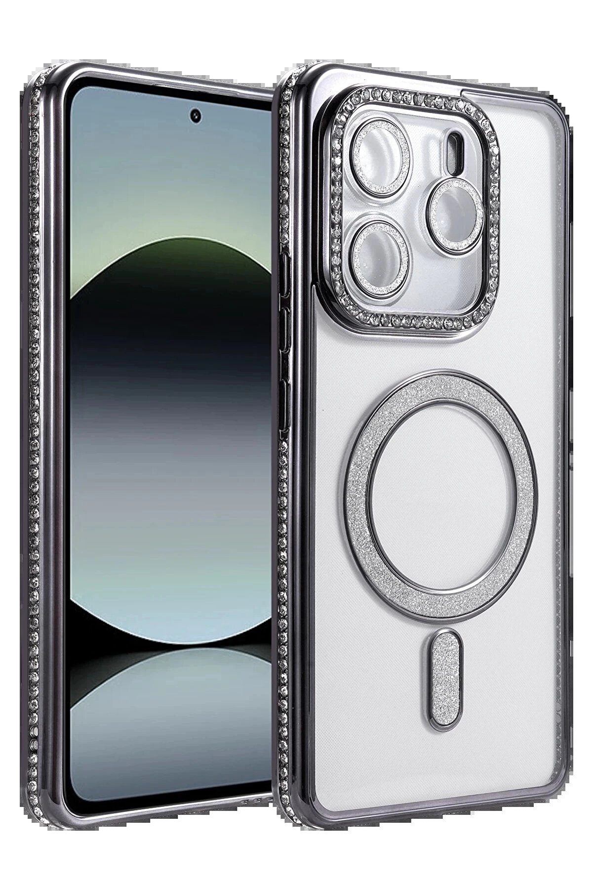 Buti̇k Xi̇aomi̇ Redmi̇ Note 14 4G Joke Si̇mli̇ Magneti̇csafe Kılıf - Si̇yah-(5796)