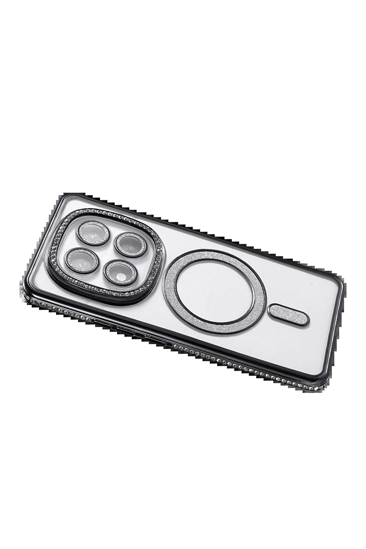 Buti̇k Xi̇aomi̇ Redmi̇ Note 14 Pro 5G Joke Si̇mli̇ Magneti̇csafe Kılıf - Si̇yah-(5796)