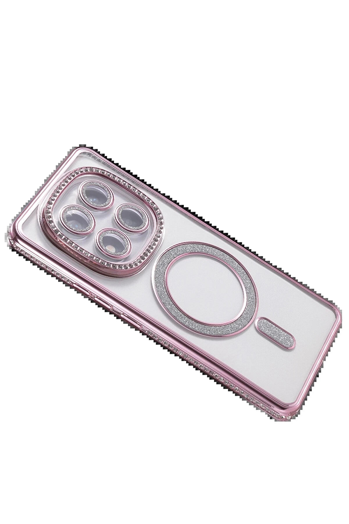 Buti̇k Xi̇aomi̇ Redmi̇ Note 14 Pro 4G Joke Si̇mli̇ Magneti̇csafe Kılıf - Pembe-(5796)