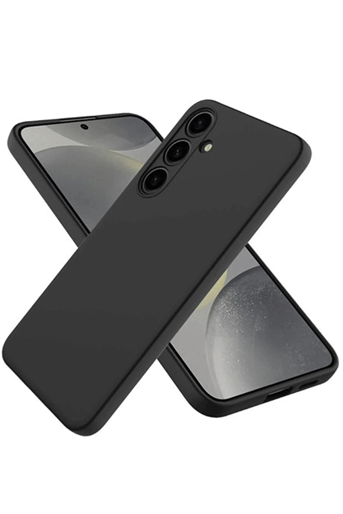 Buti̇k Samsung Galaxy A56 Kılıf Fi̇rst Si̇li̇kon - Si̇yah-(5796)